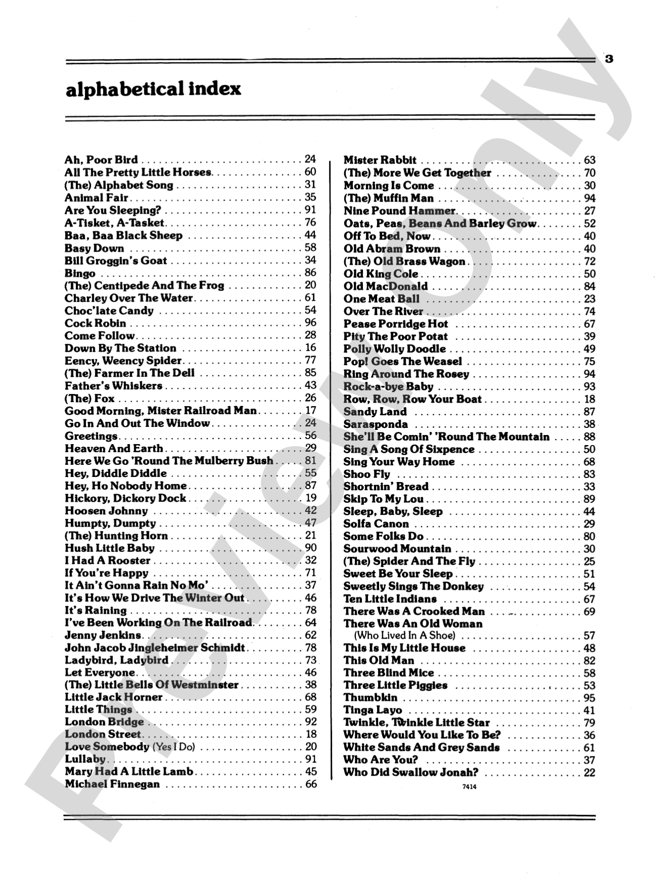 Children's Songs for Guitar: 100 Songs for Early Childhood: Solo Guitar
