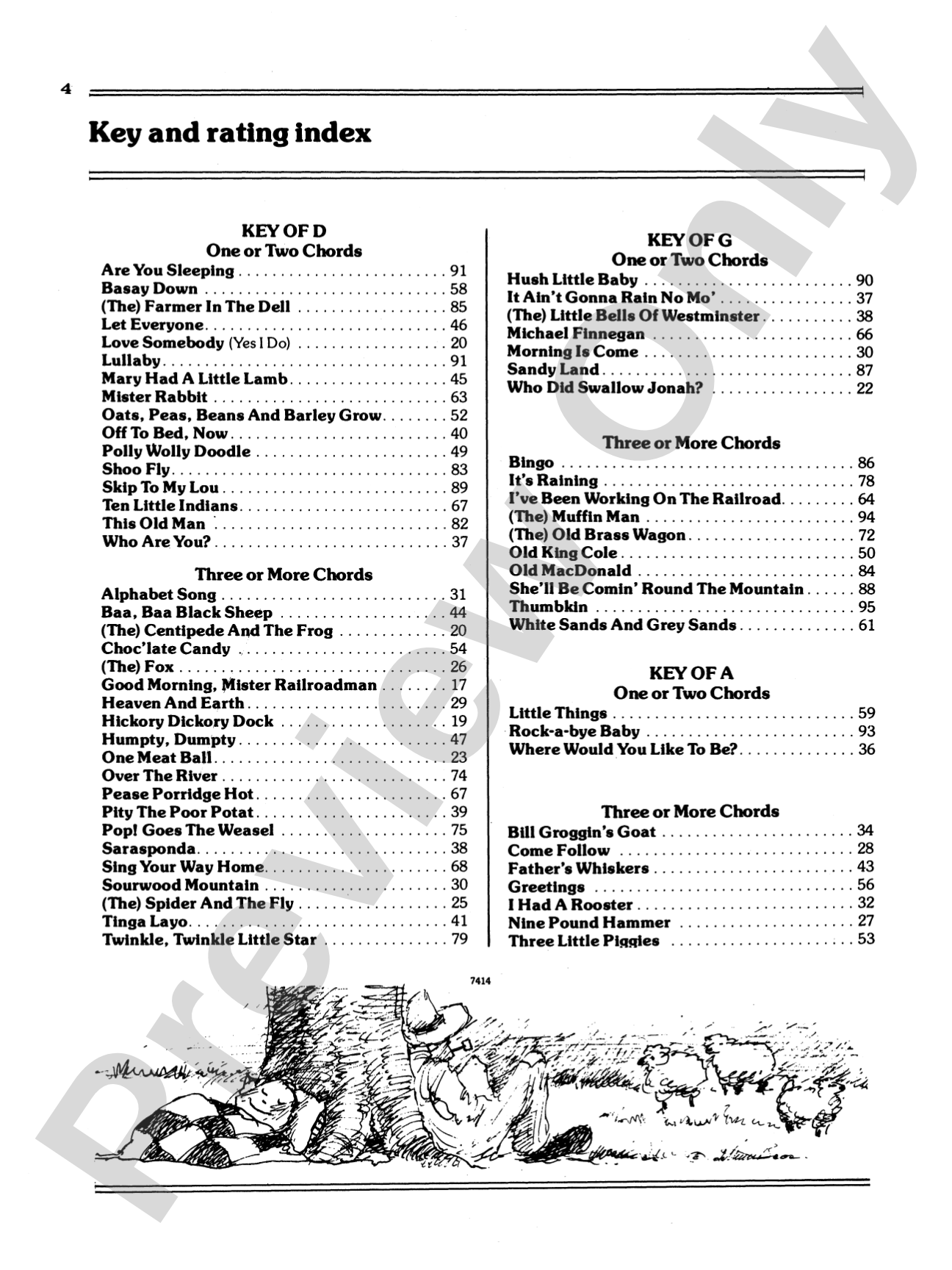 Children's Songs for Guitar: 100 Songs for Early Childhood: Solo Guitar