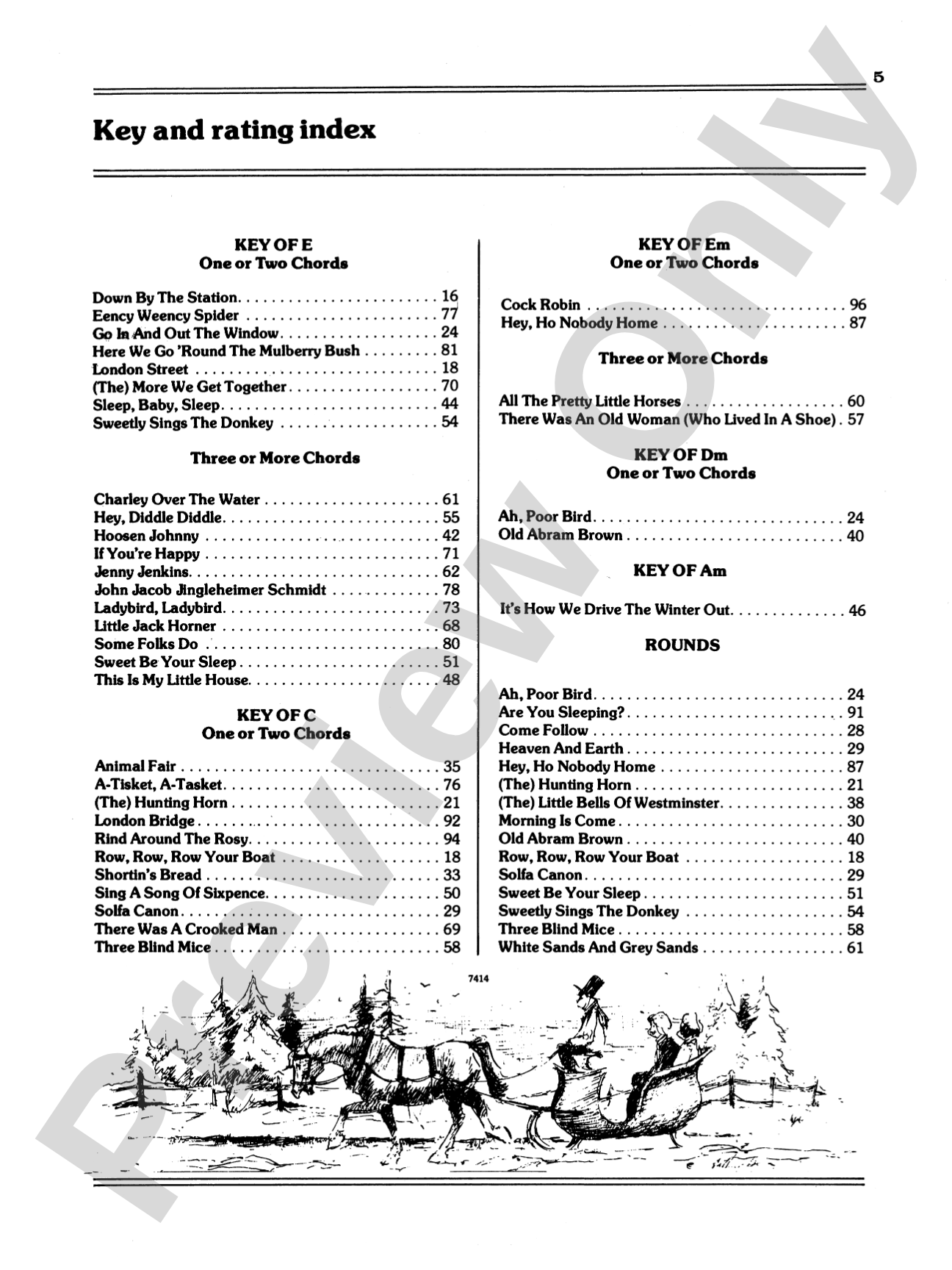 Children's Songs for Guitar: 100 Songs for Early Childhood: Solo Guitar