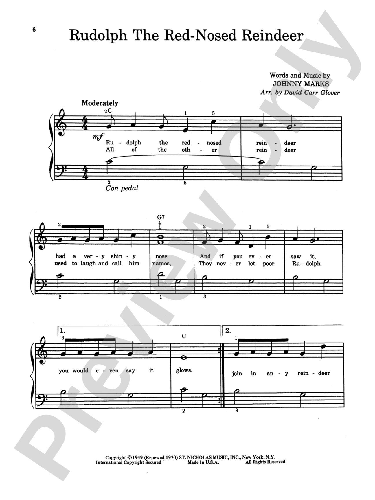 Sleigh Ride and Other Christmas Songs & Carols: Piano