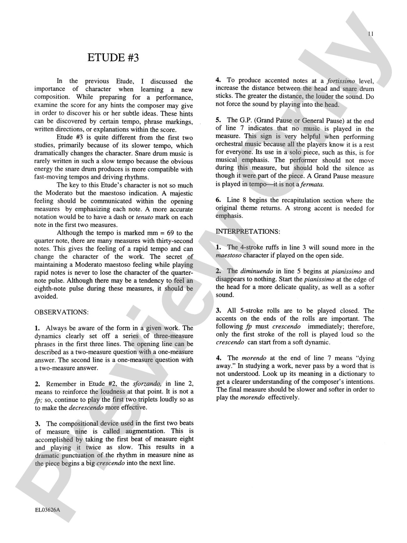 Portraits in Rhythm: Complete Study Guide: Observations and Interpretations of the Fifty Snare Drum Etudes from <i>Portraits in Rhythm</i>