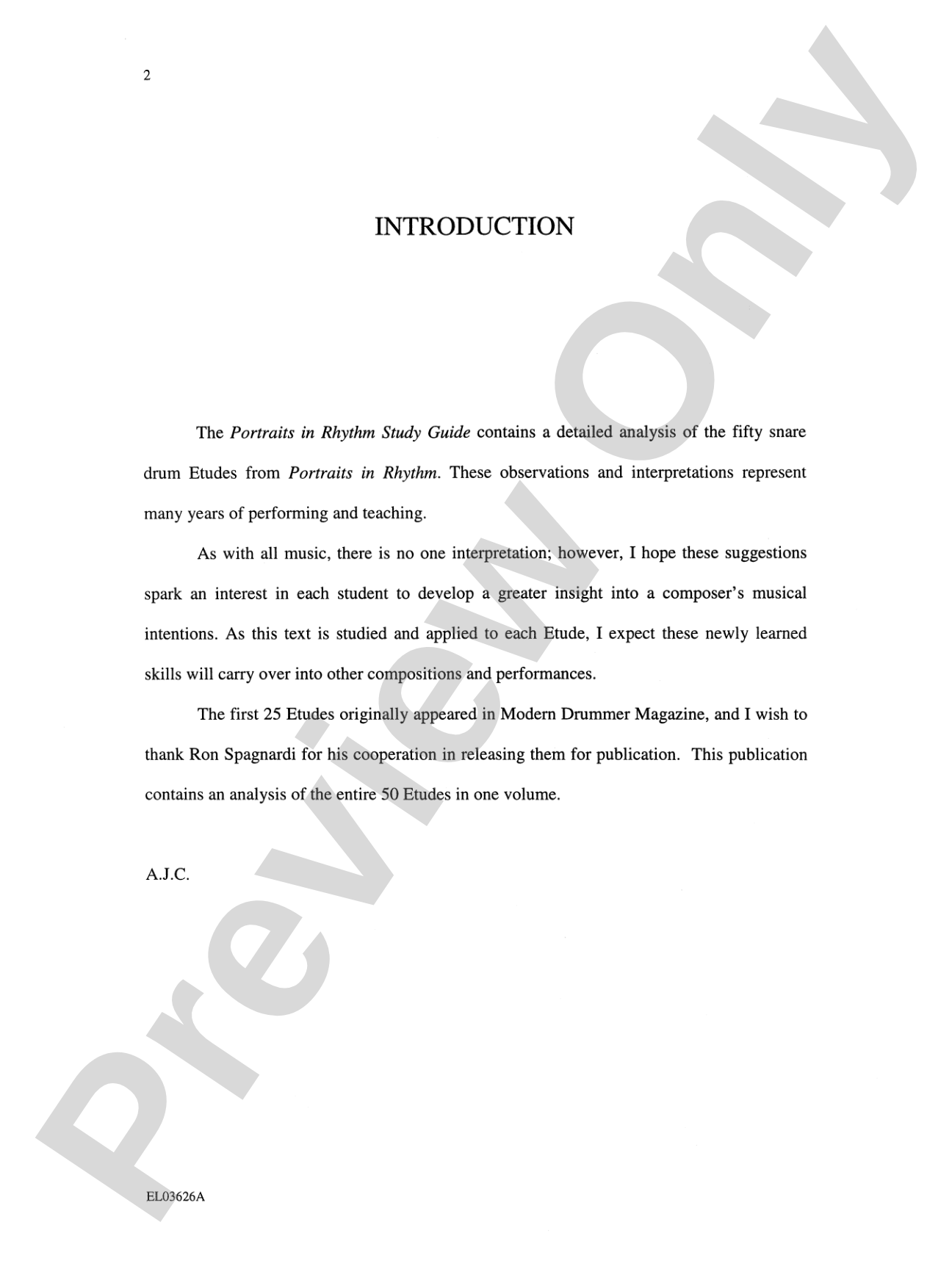 Portraits in Rhythm: Complete Study Guide: Observations and Interpretations of the Fifty Snare Drum Etudes from <i>Portraits in Rhythm</i>