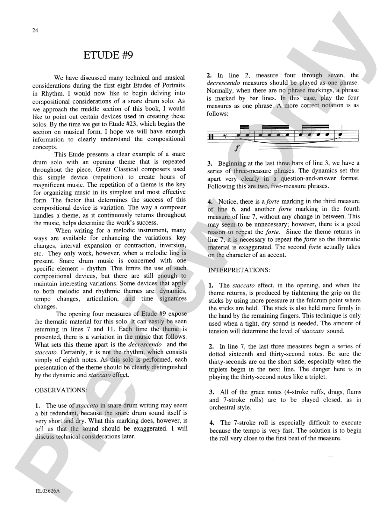 Portraits in Rhythm: Complete Study Guide: Observations and Interpretations of the Fifty Snare Drum Etudes from <i>Portraits in Rhythm</i>