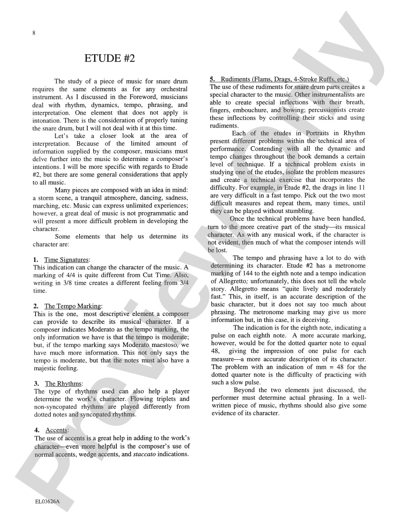 Portraits in Rhythm: Complete Study Guide: Observations and Interpretations of the Fifty Snare Drum Etudes from <i>Portraits in Rhythm</i>