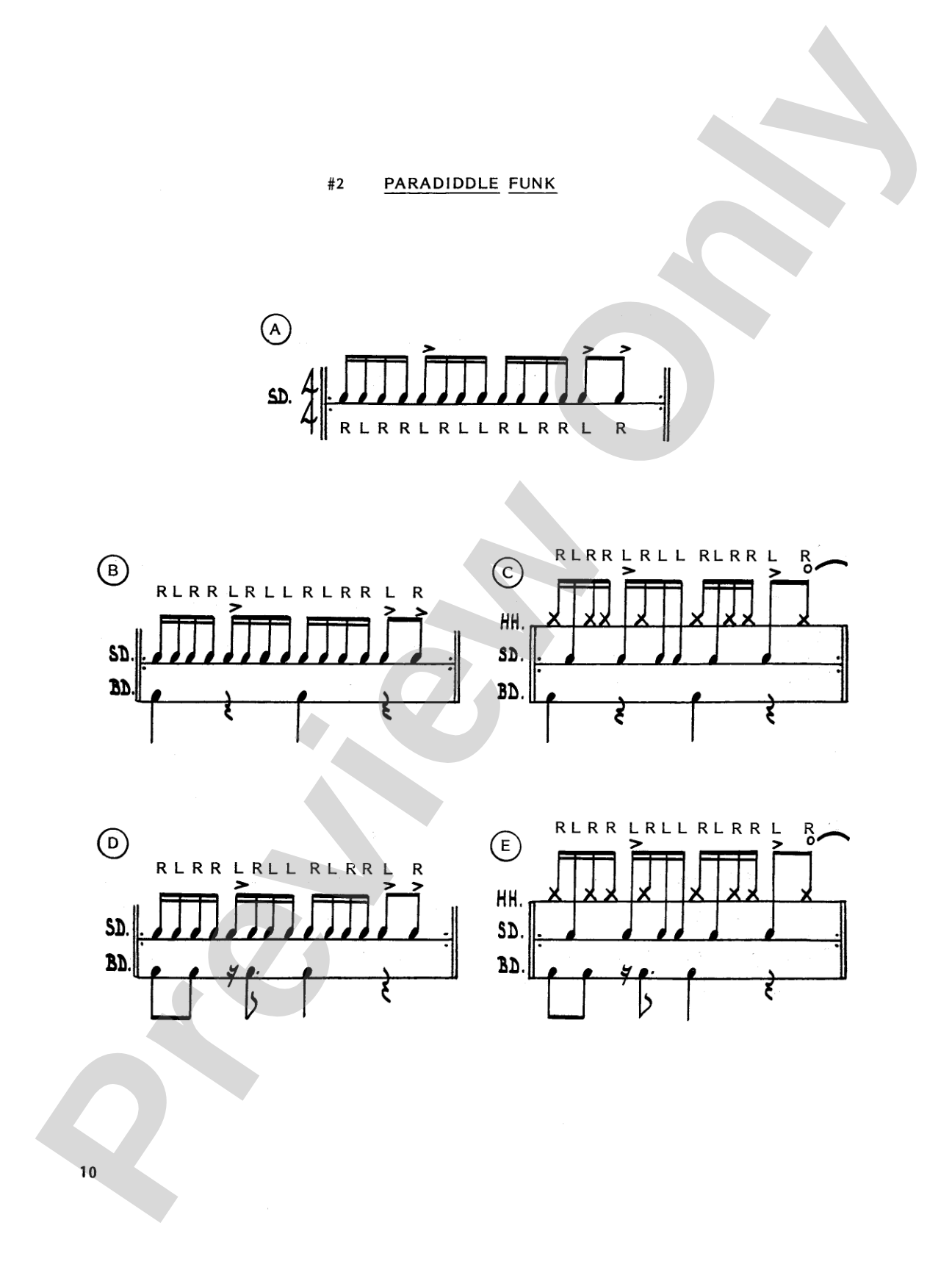 One-Surface Learning: Applying Rhythmic Patterns to the Drumset