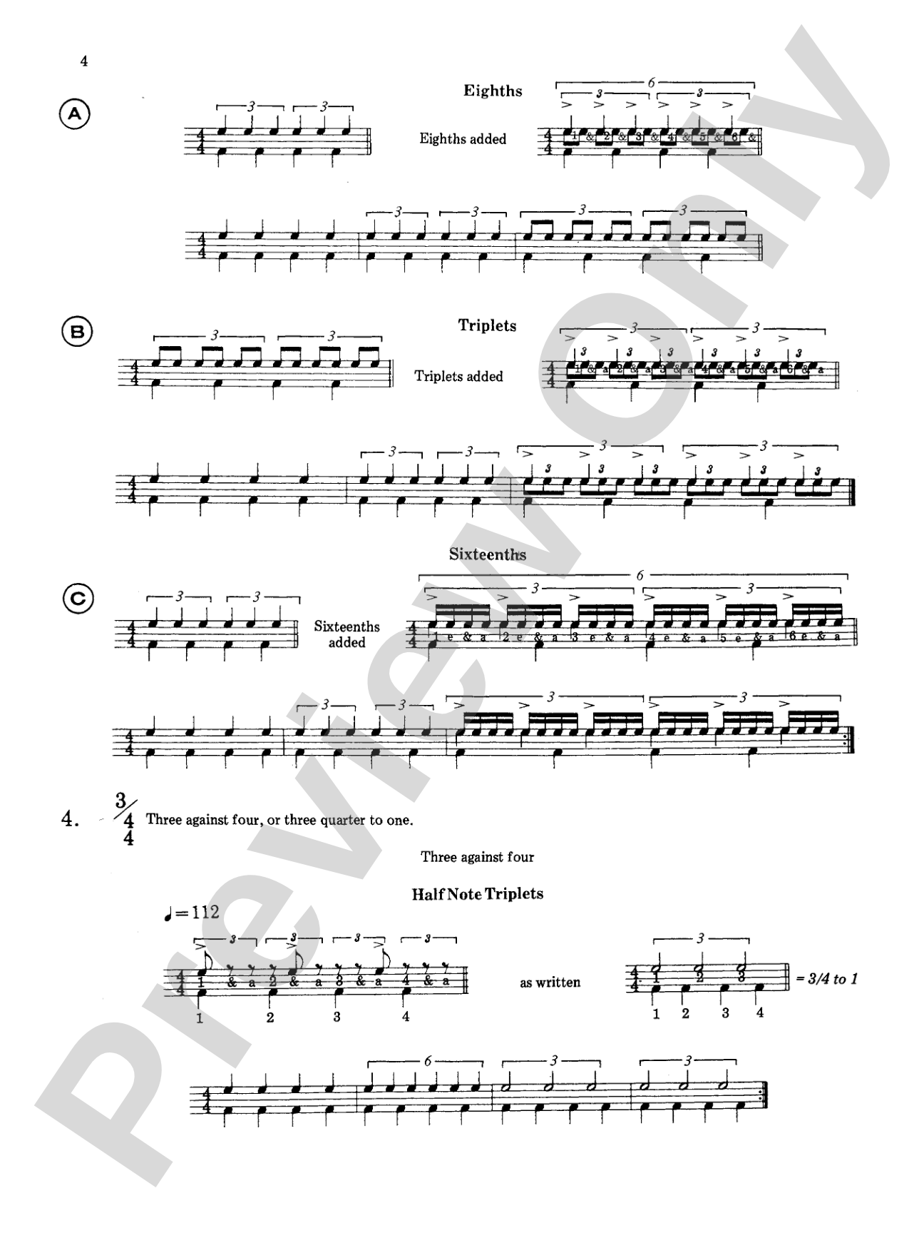 Polyrhythms for the Drumset