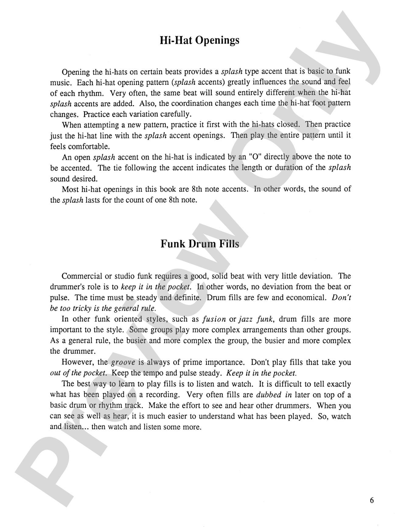 Studio Funk Drumming: A Professional Workbook