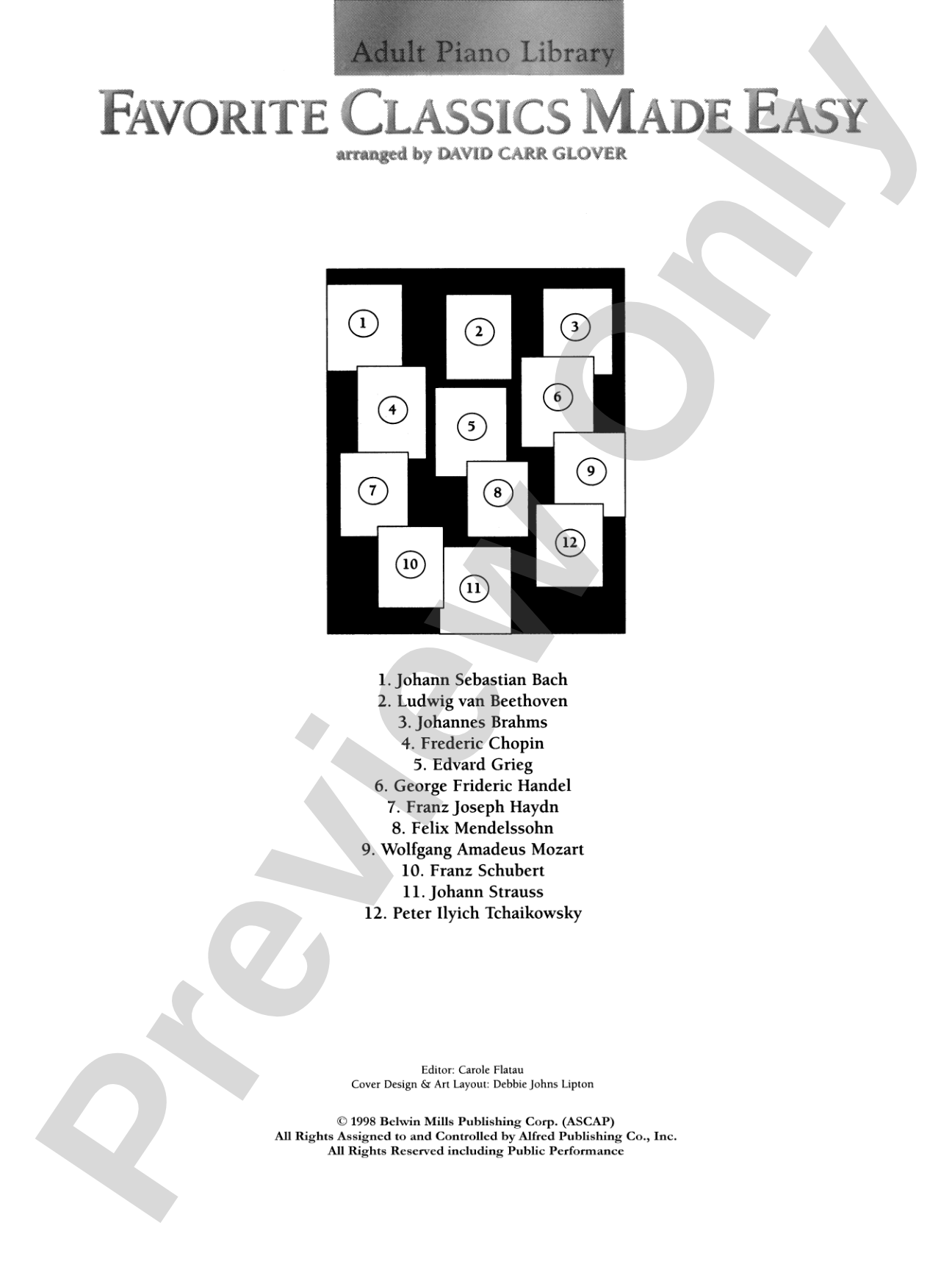 Favorite Classics Made Easy (Adult Piano Library): Piano