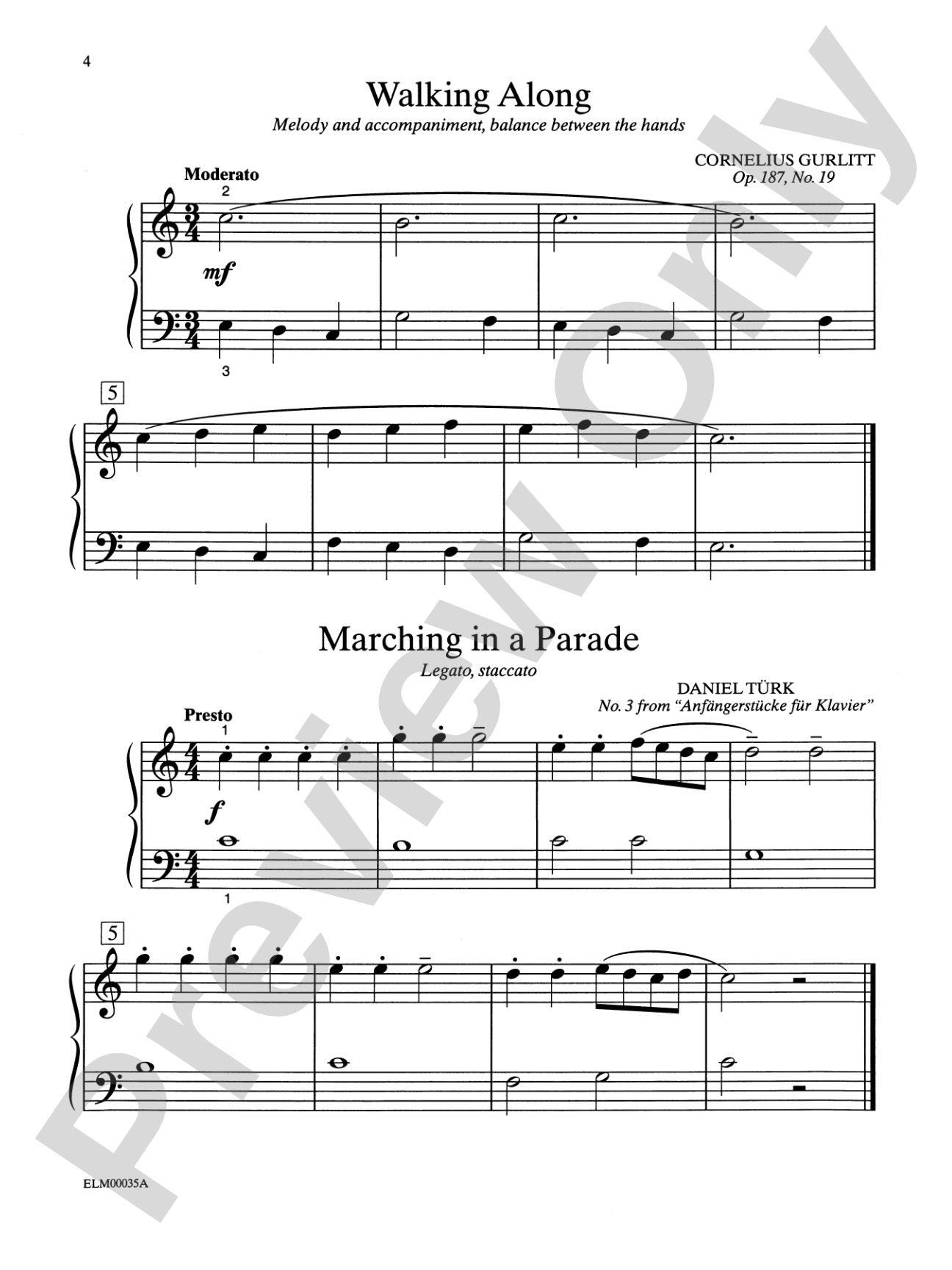 Technic Is Fun, Elementary A: Piano