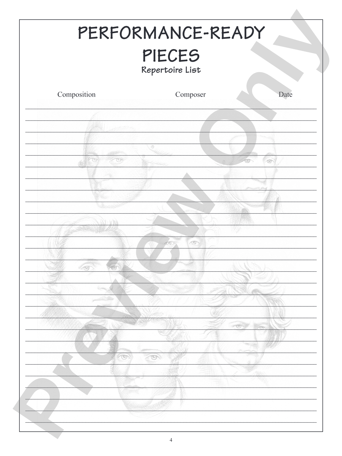 Music Practice Record and Assignment Book: A Chronological Record of Student Progress for 1 Year: Piano