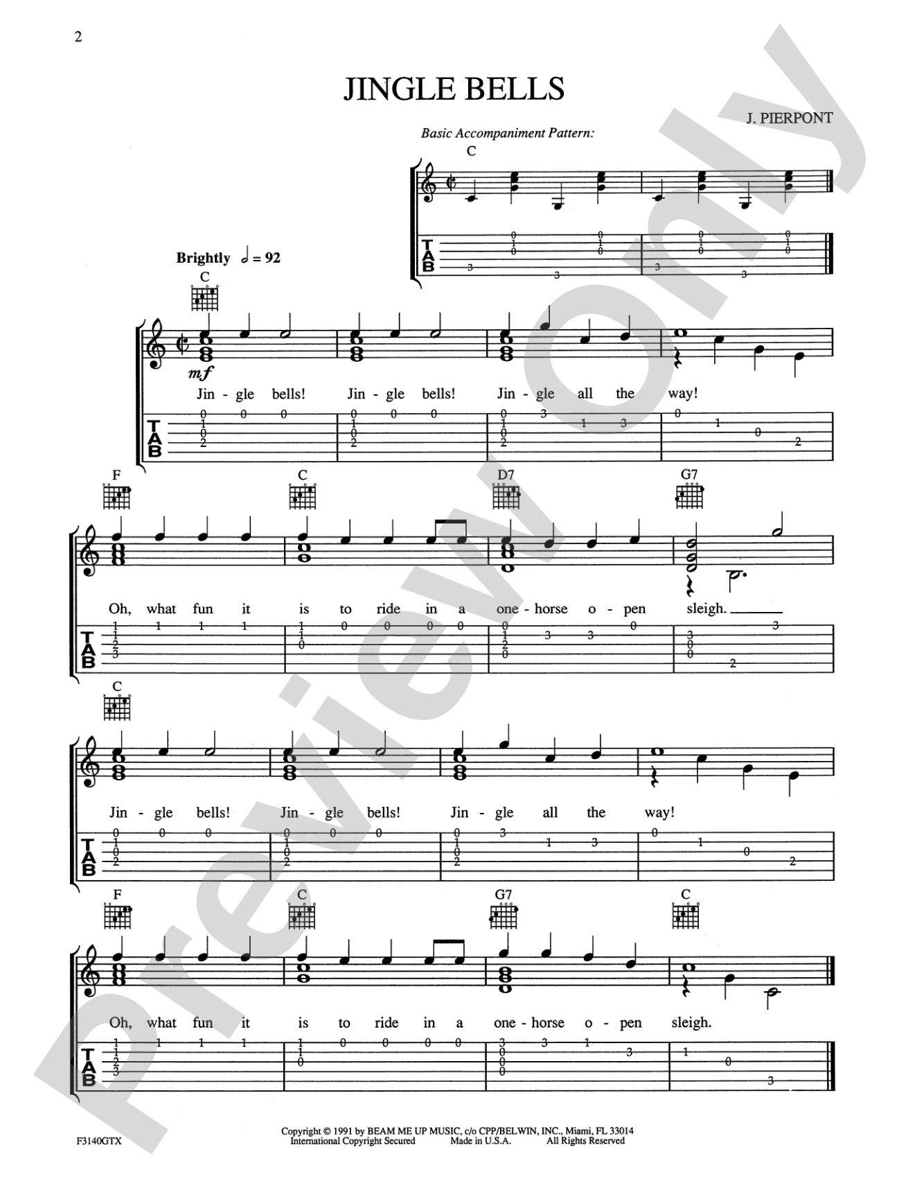 The Christmas Guitar Book: A Collection of Easy Solos: Solo Guitar