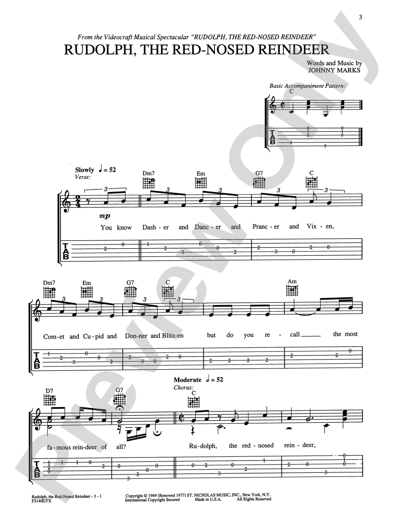 The Christmas Guitar Book: A Collection of Easy Solos: Solo Guitar