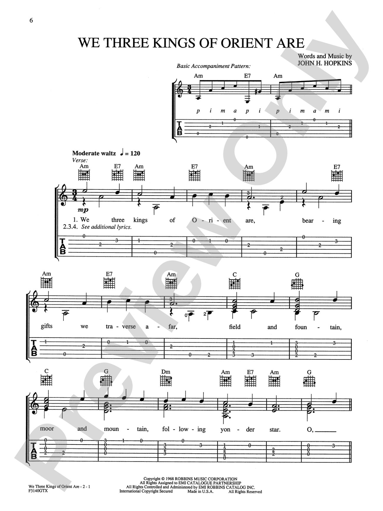 The Christmas Guitar Book: A Collection of Easy Solos: Solo Guitar