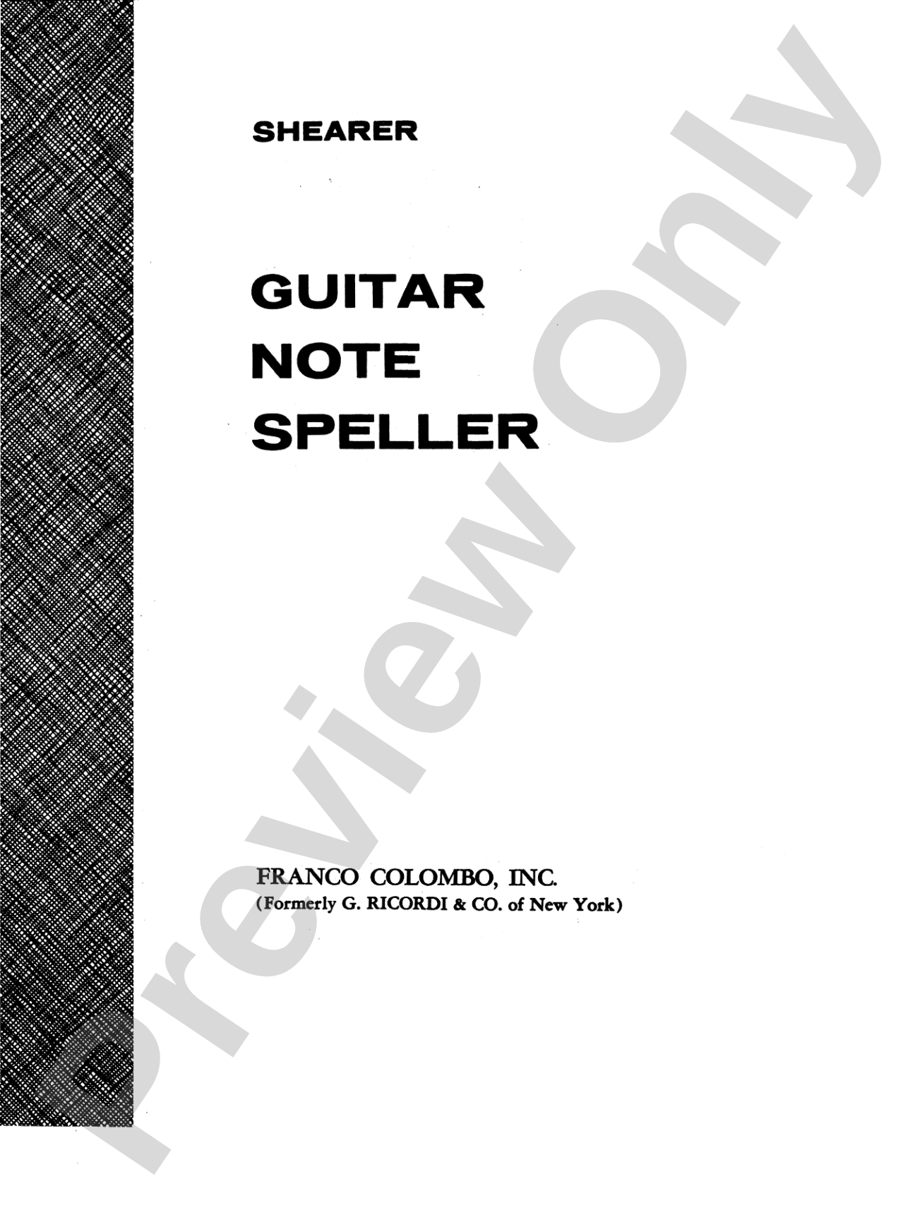 Guitar Note Speller: Solo Guitar