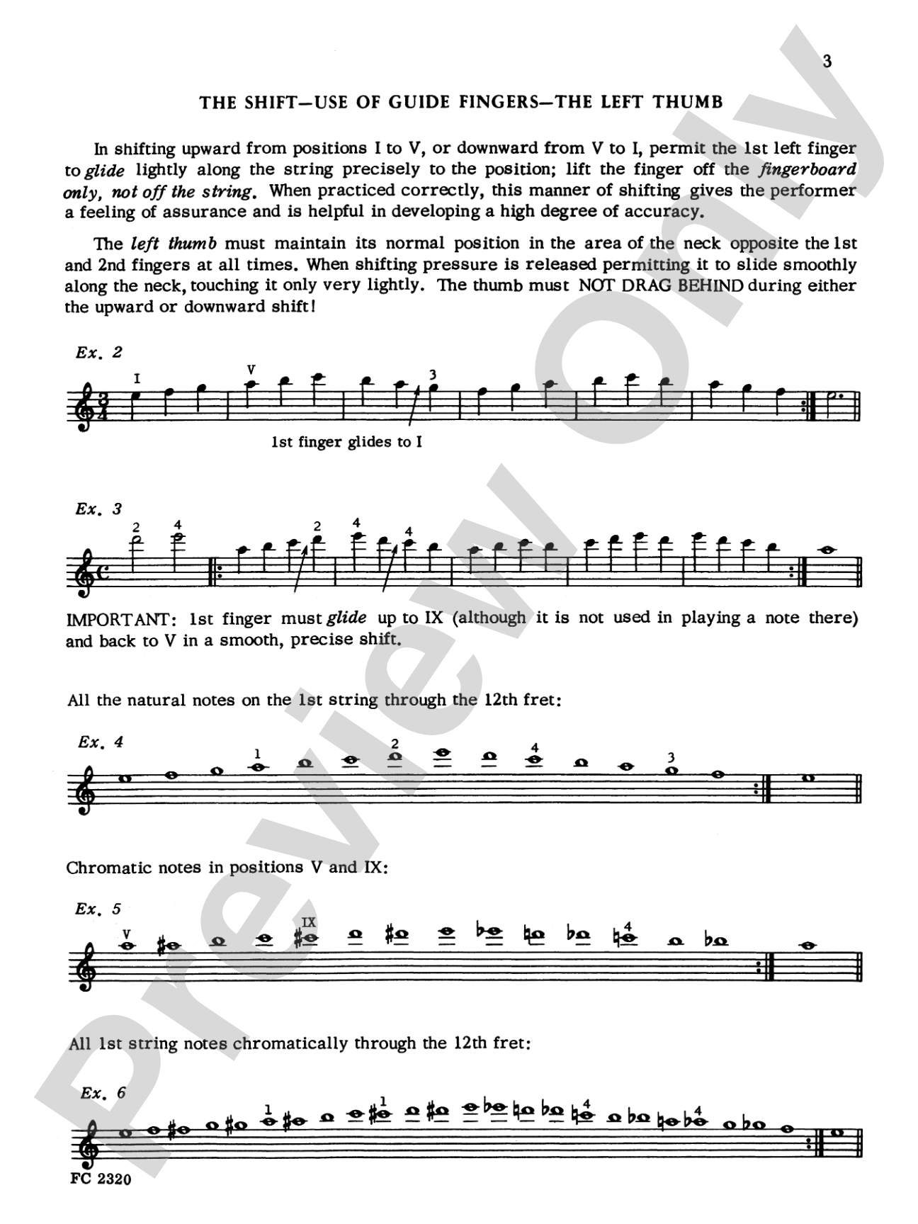 Classic Guitar Technique: Supplement 1: Slur, Ornament, and Reach Development Exercises: Solo Guitar