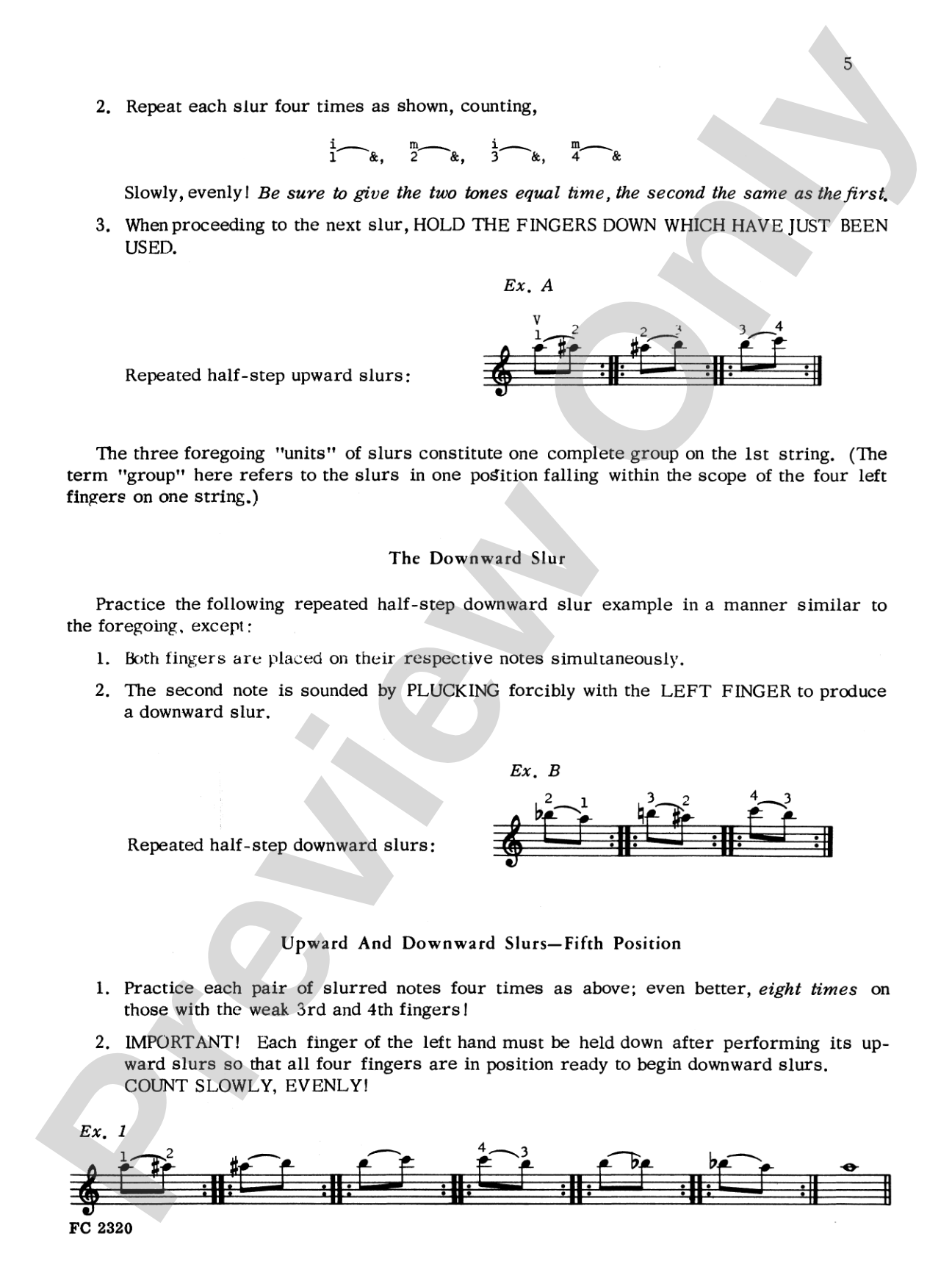 Classic Guitar Technique: Supplement 1: Slur, Ornament, and Reach Development Exercises: Solo Guitar