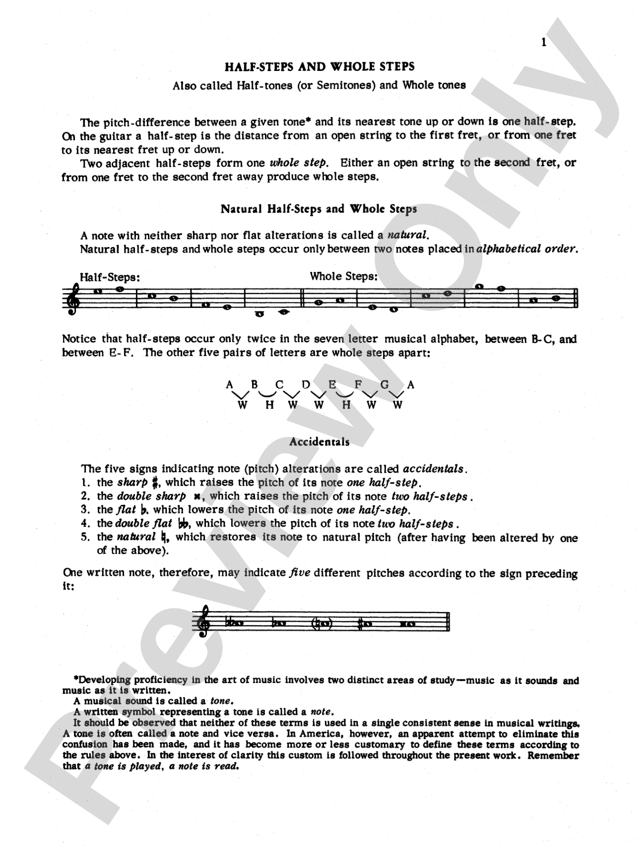 Classic Guitar Technique: Supplement 2: Basic Elements of Music Theory for the Guitar: Solo Guitar
