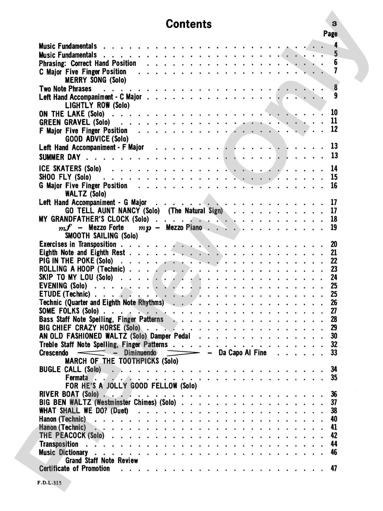 Piano Student, Level 1: Piano