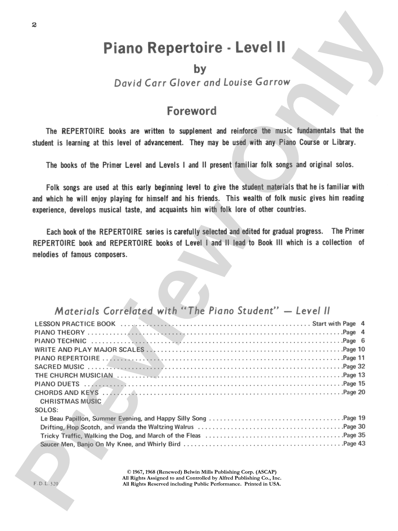 Piano Repertoire, Level 2: Piano
