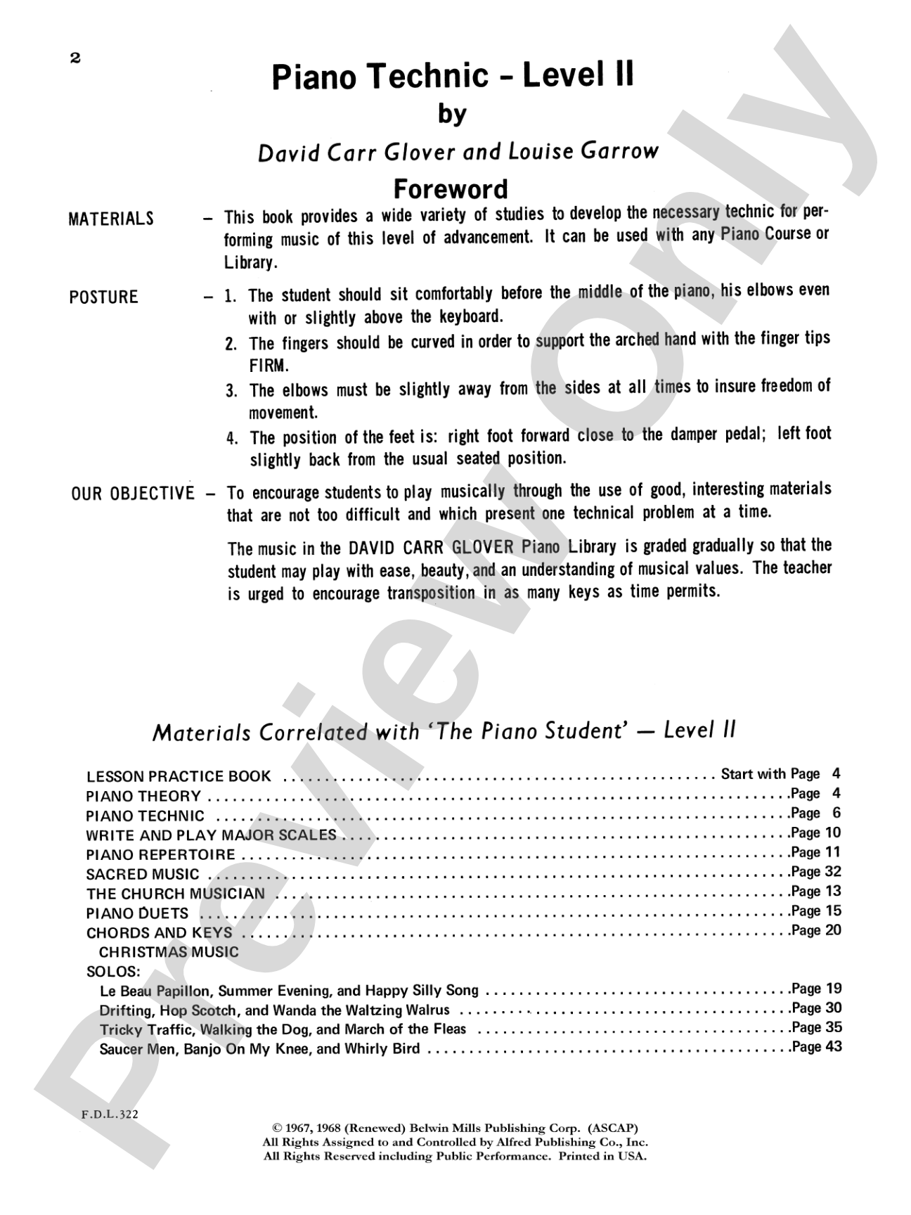 Piano Technic, Level 2: Piano