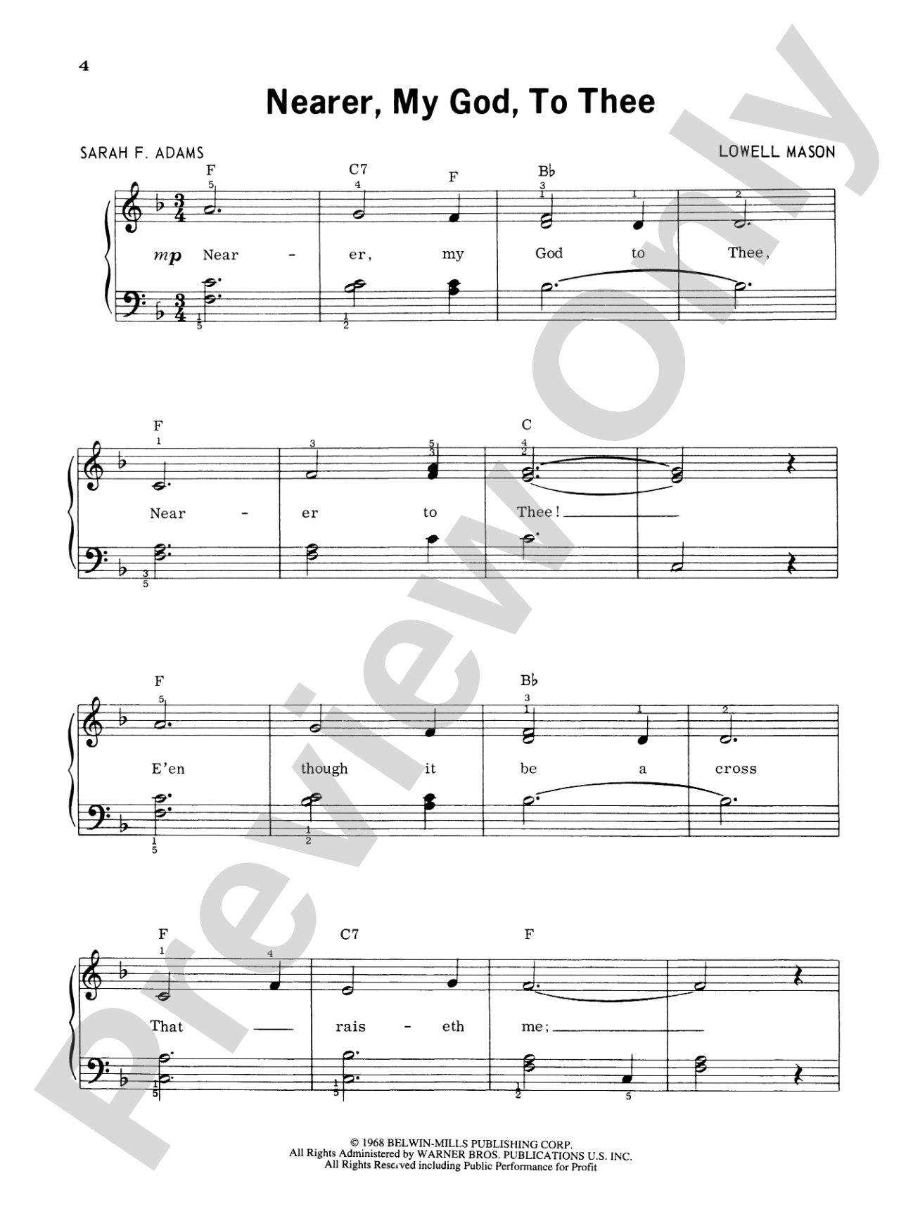 Sacred Music, Level 2: Piano