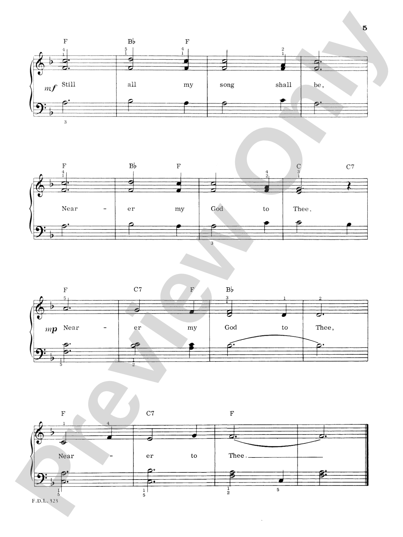 Sacred Music, Level 2: Piano