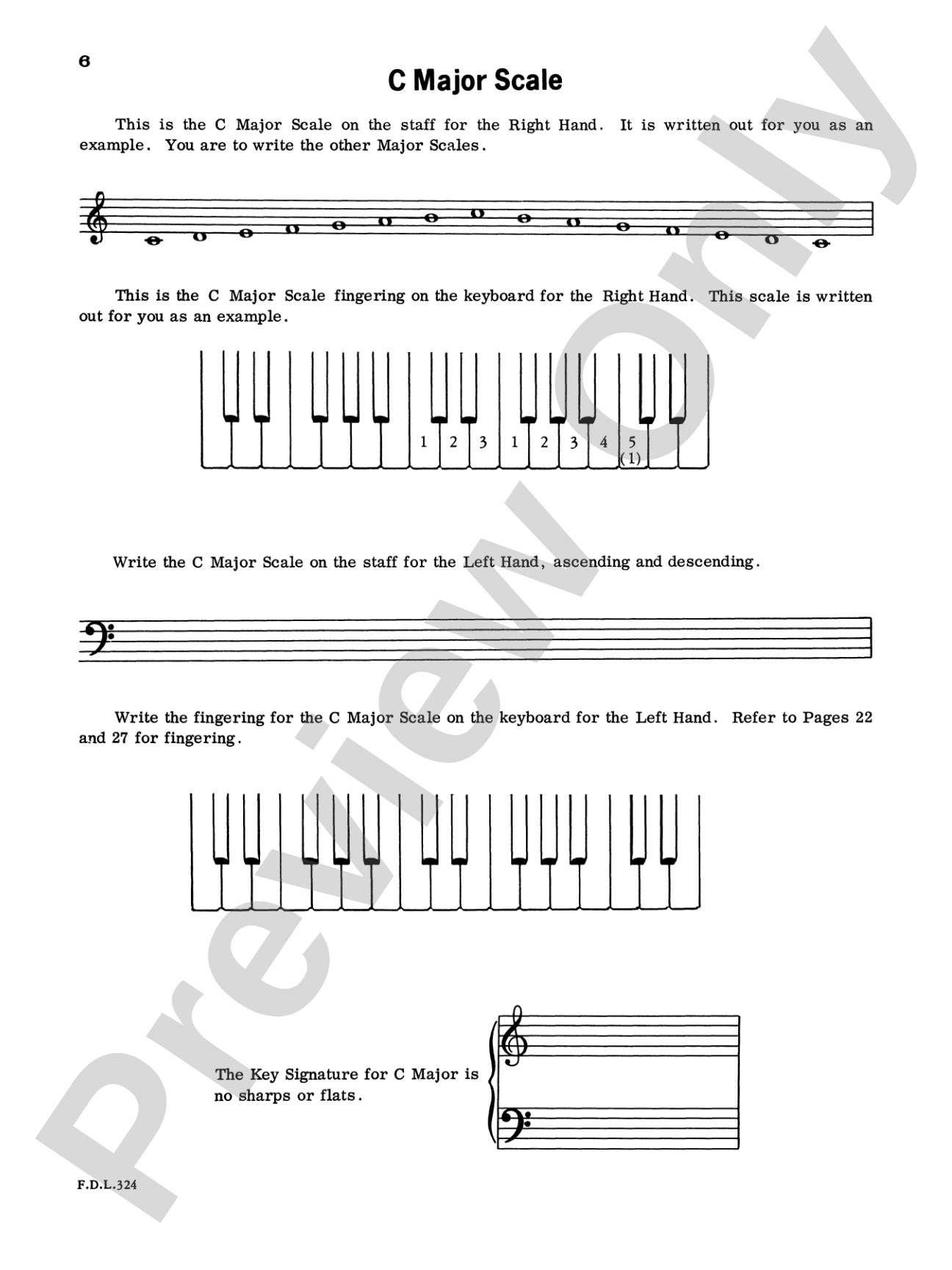 Write and Play Major Scales, Level 2: Piano