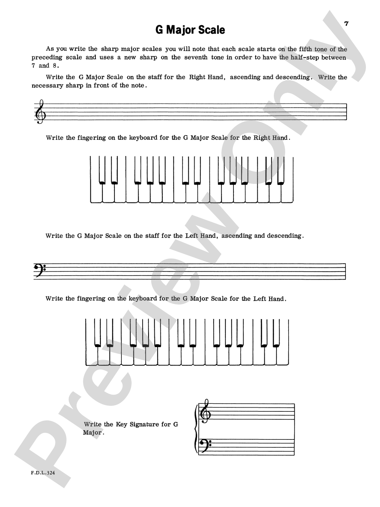 Write and Play Major Scales, Level 2: Piano