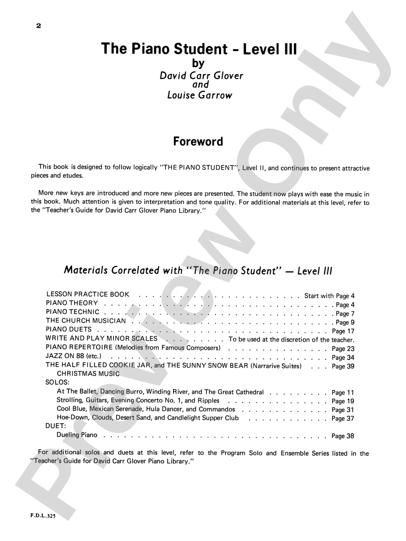Piano Student, Level 3: Piano