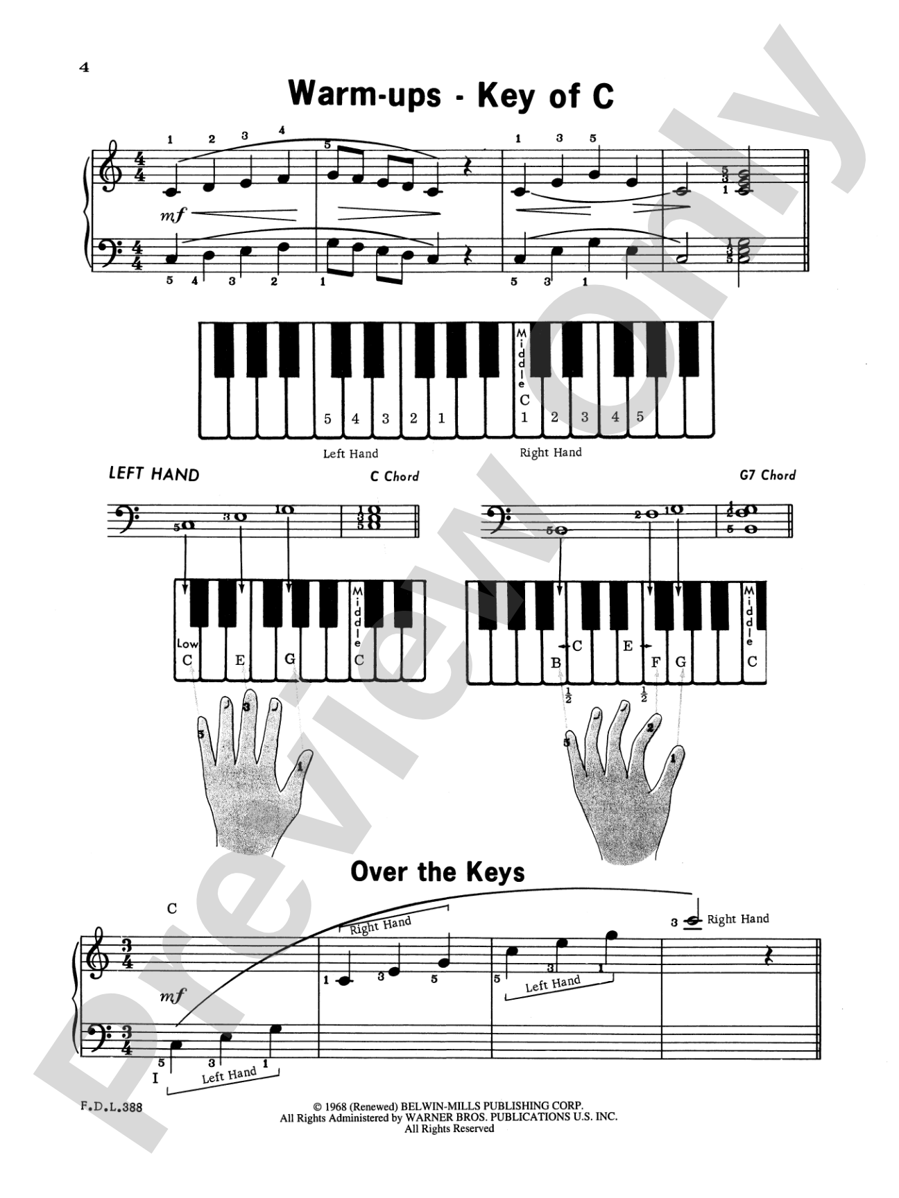 Chords and Keys, Level 1: For Individual or Group Instruction: Piano
