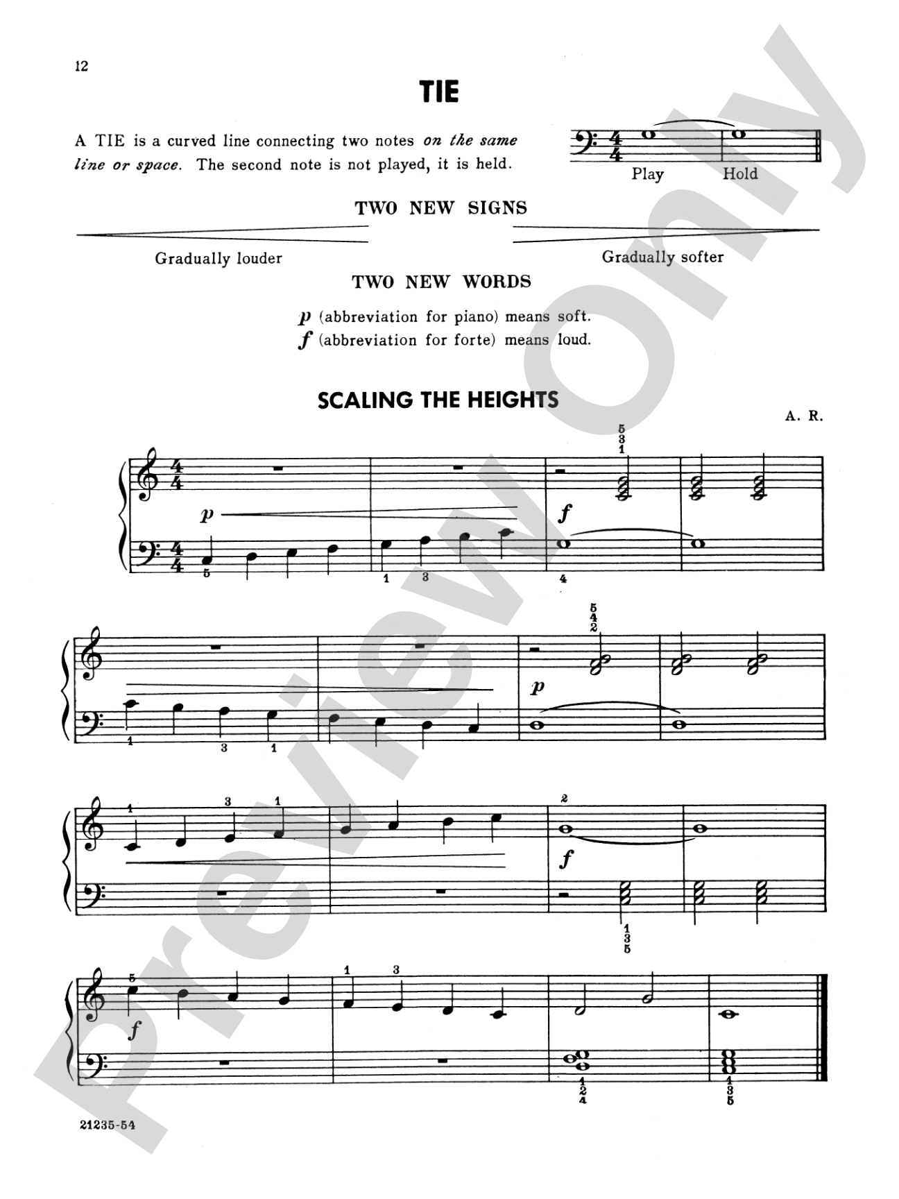 Ada Richter Piano Course: The Older Student, Book 1: For Individual or Class Instruction: Piano