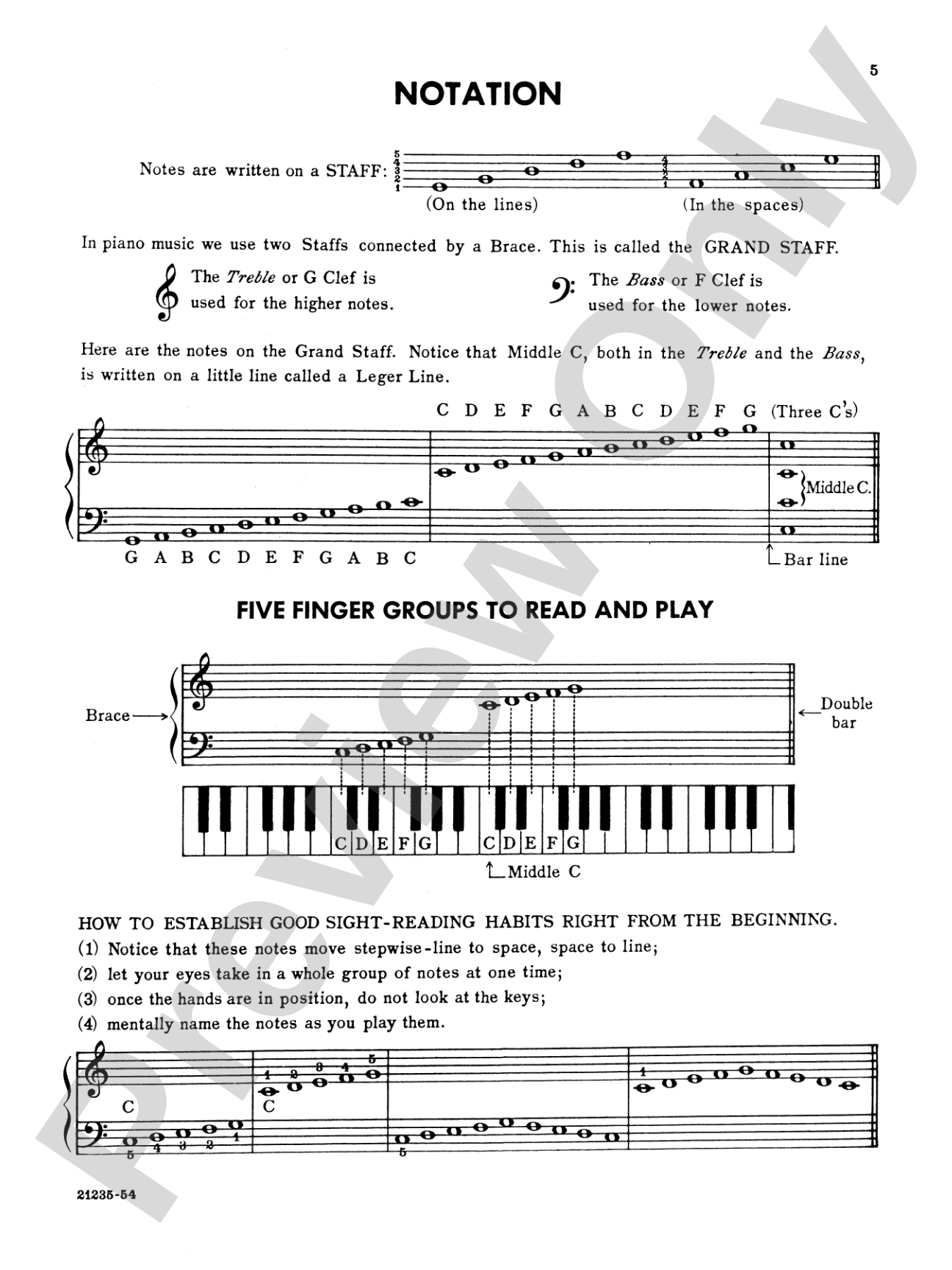 Ada Richter Piano Course: The Older Student, Book 1: For Individual or Class Instruction: Piano
