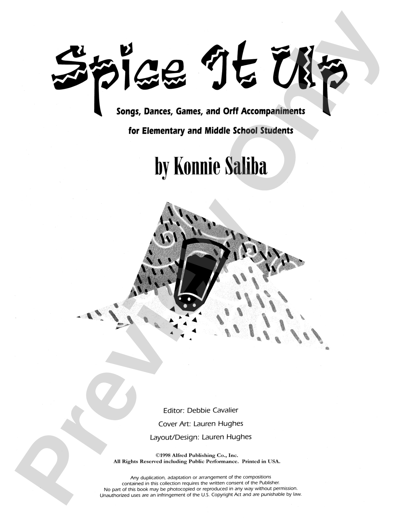 Spice It Up: Songs, Dances, Games, and Orff Accompaniments for Elementary and Middle School Students