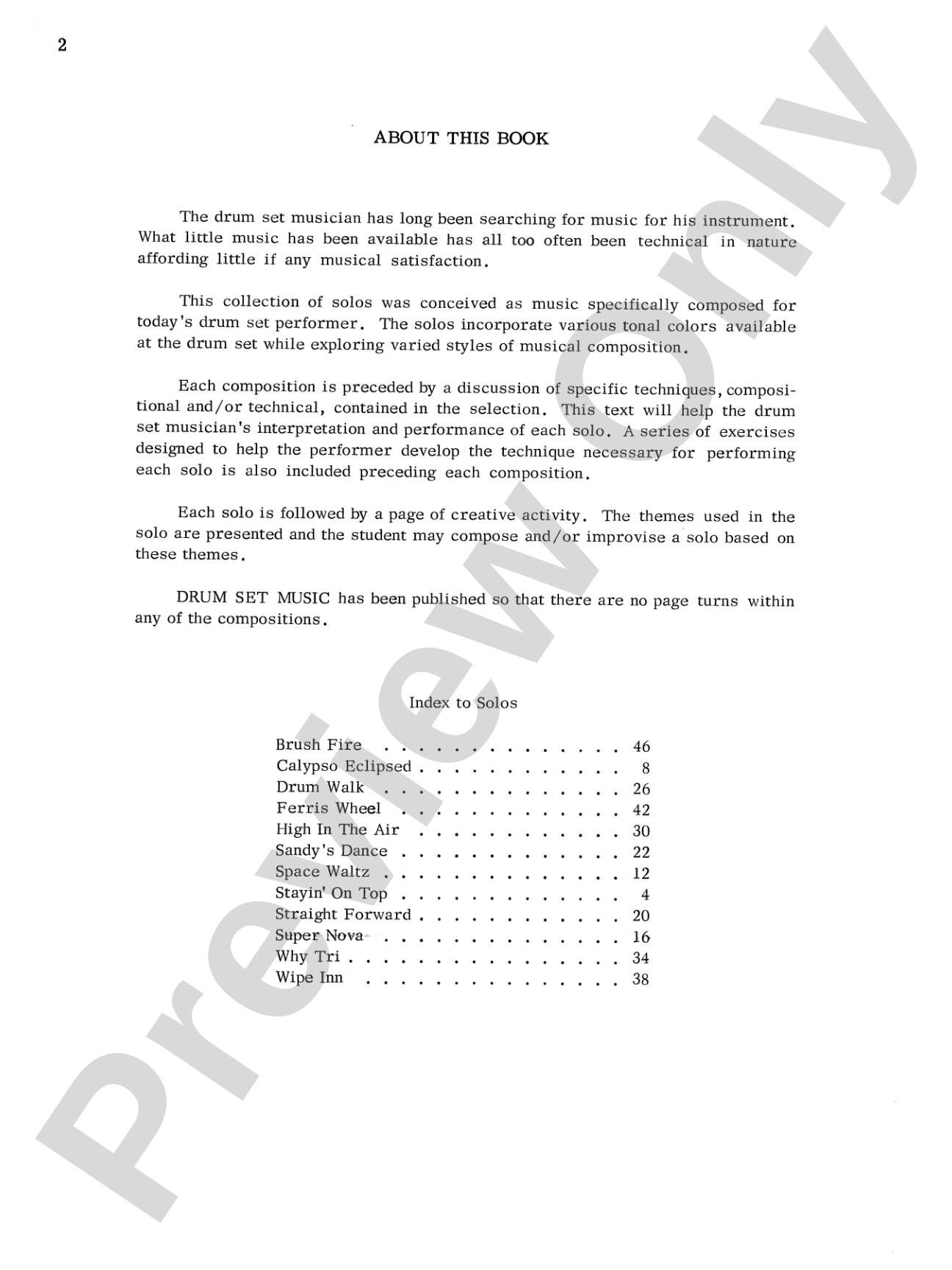 Drum Set Music: A Progressive Collection of Solos That Explores the Tonalities and Musical Properties of the Drum Set