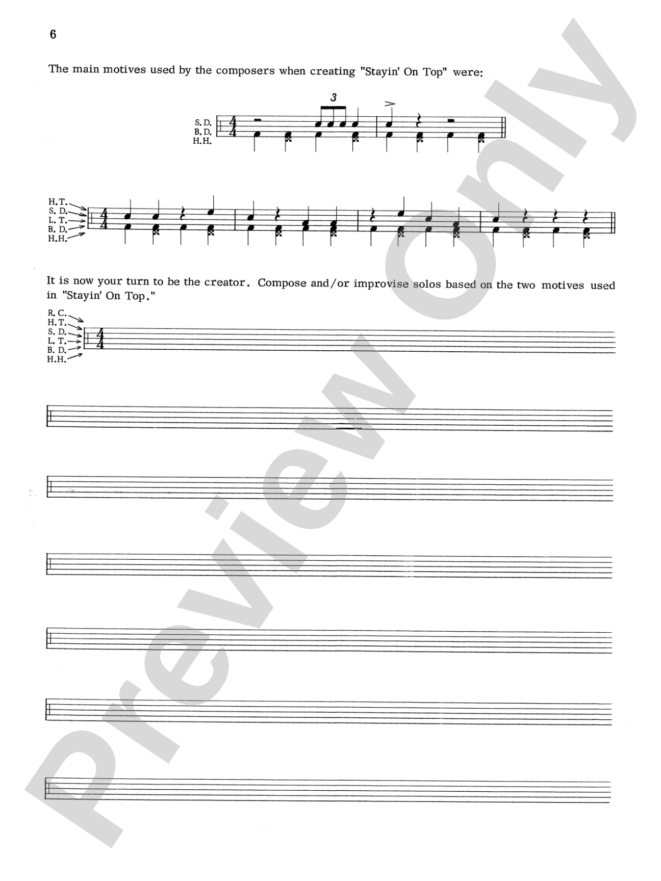 Drum Set Music: A Progressive Collection of Solos That Explores the Tonalities and Musical Properties of the Drum Set