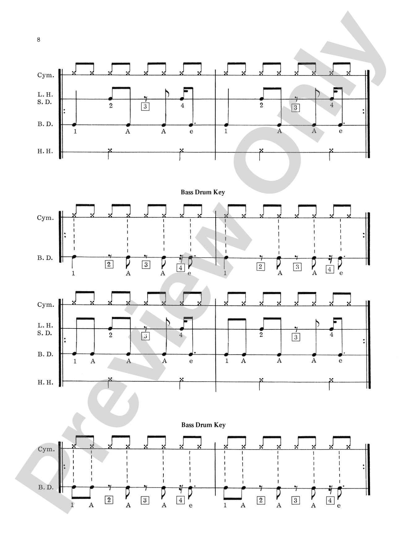 Rockin' Bass Drum, Book 1: A Repertoire of Exciting Rhythmic Patterns to Develop Coordination for Today's Rock Styles