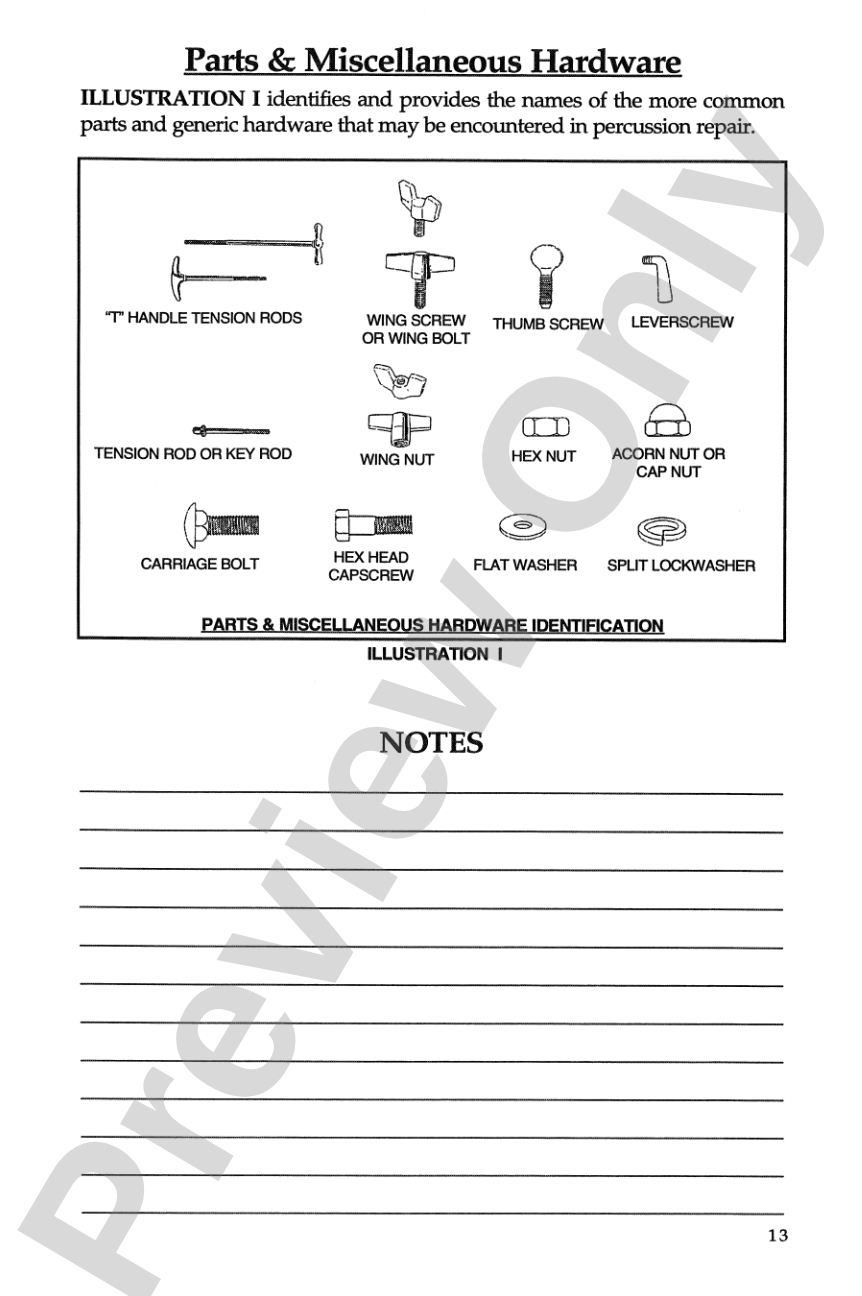 Band Director's Percussion Repair Manual: A Text for All Levels of Percussion Education