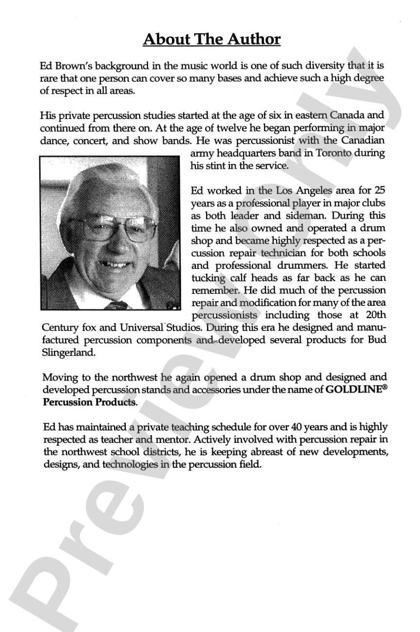 Band Director's Percussion Repair Manual: A Text for All Levels of Percussion Education