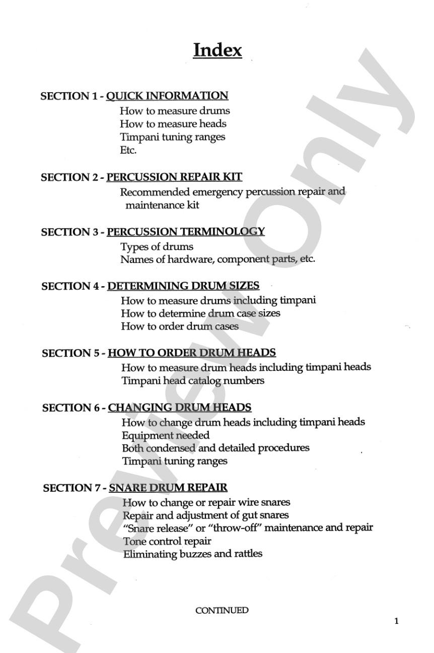 Band Director's Percussion Repair Manual: A Text for All Levels of Percussion Education