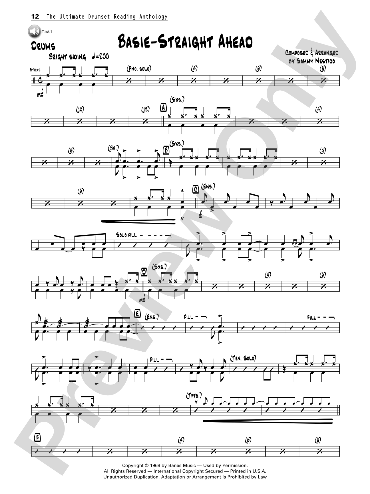 The Ultimate Drumset Reading Anthology: For the Working Drummer