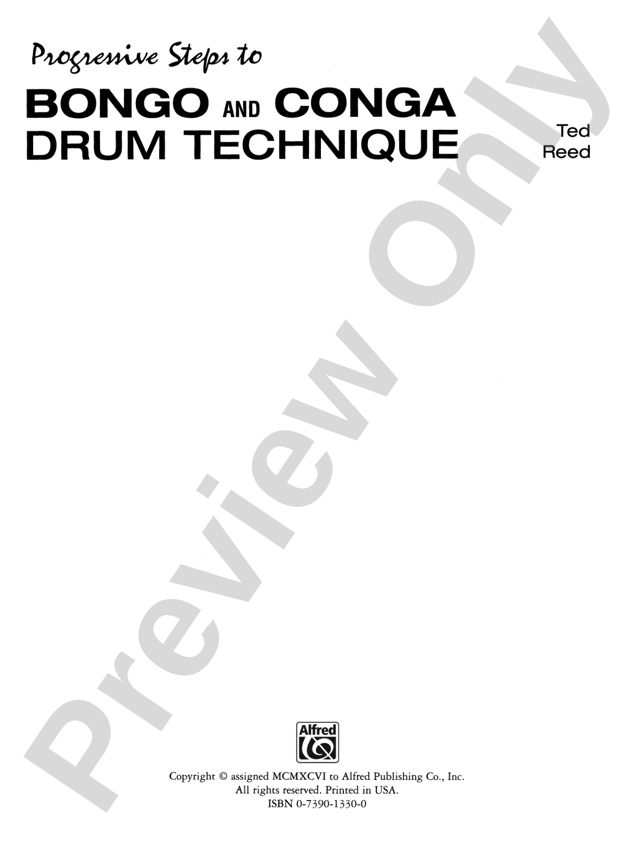 Progressive Steps to Bongo and Conga Drum Technique