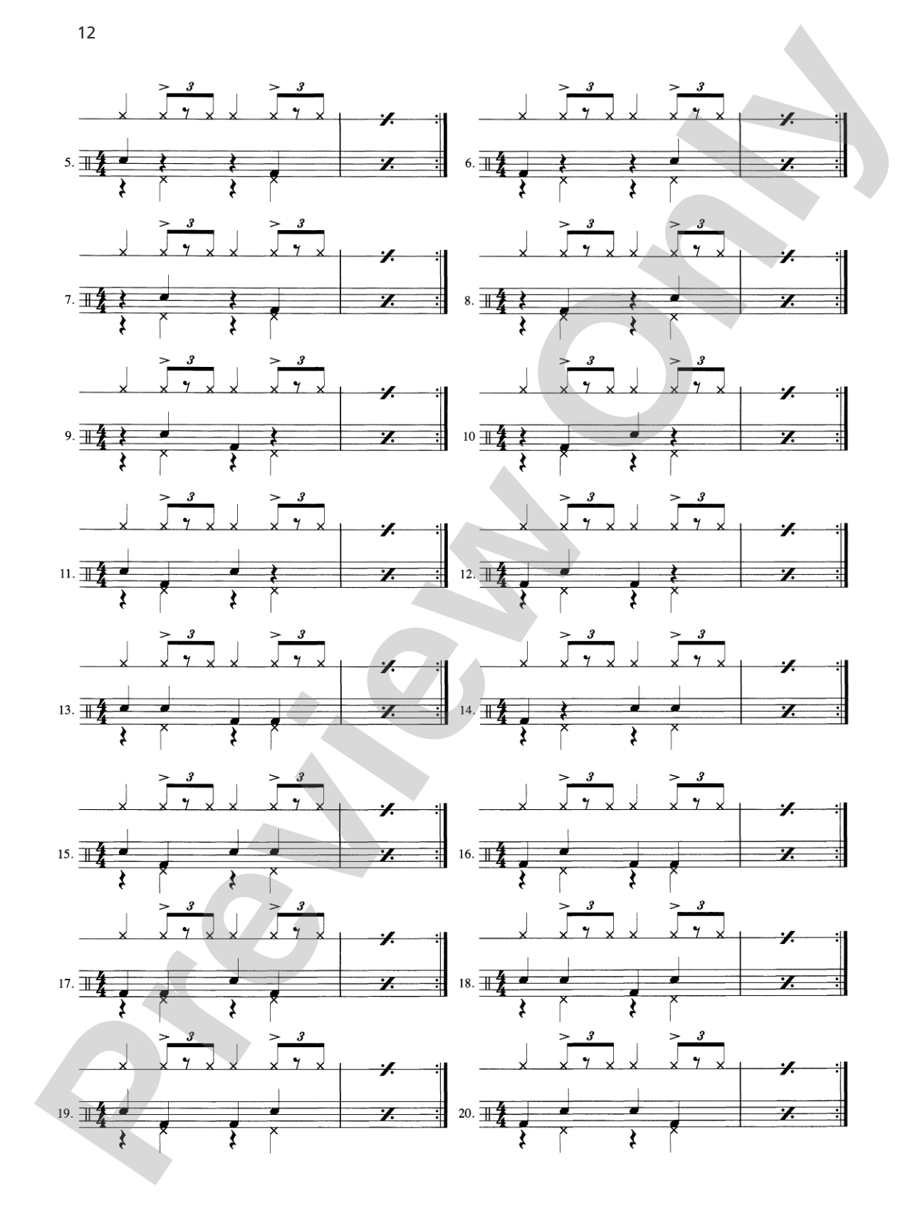 Drumset Independence & Syncopation: A Unique Method That Integrates Independent Coordination and the Use of Syncopated Rhythms