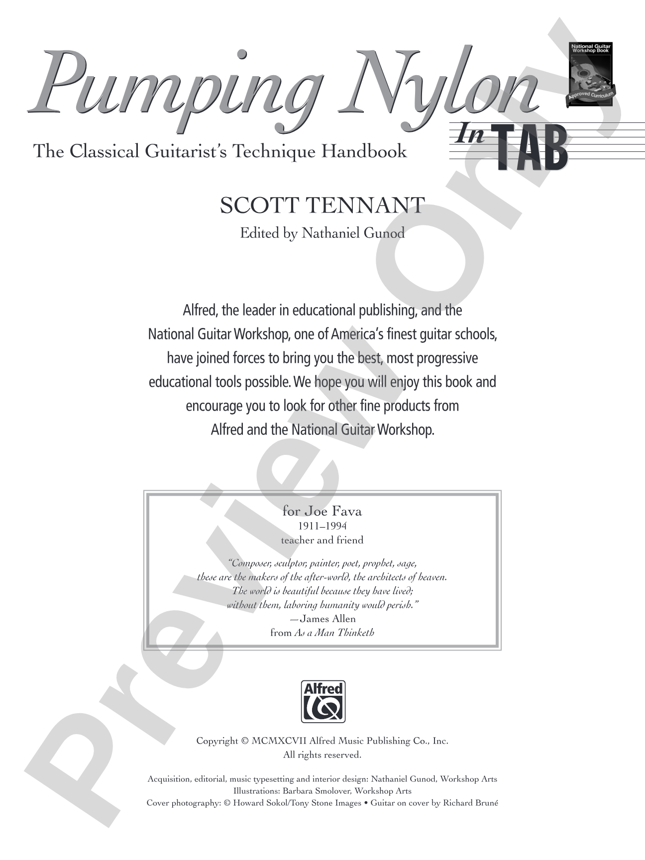Pumping Nylon: In TAB: The Classical Guitarist's Technique Handbook: Solo Guitar