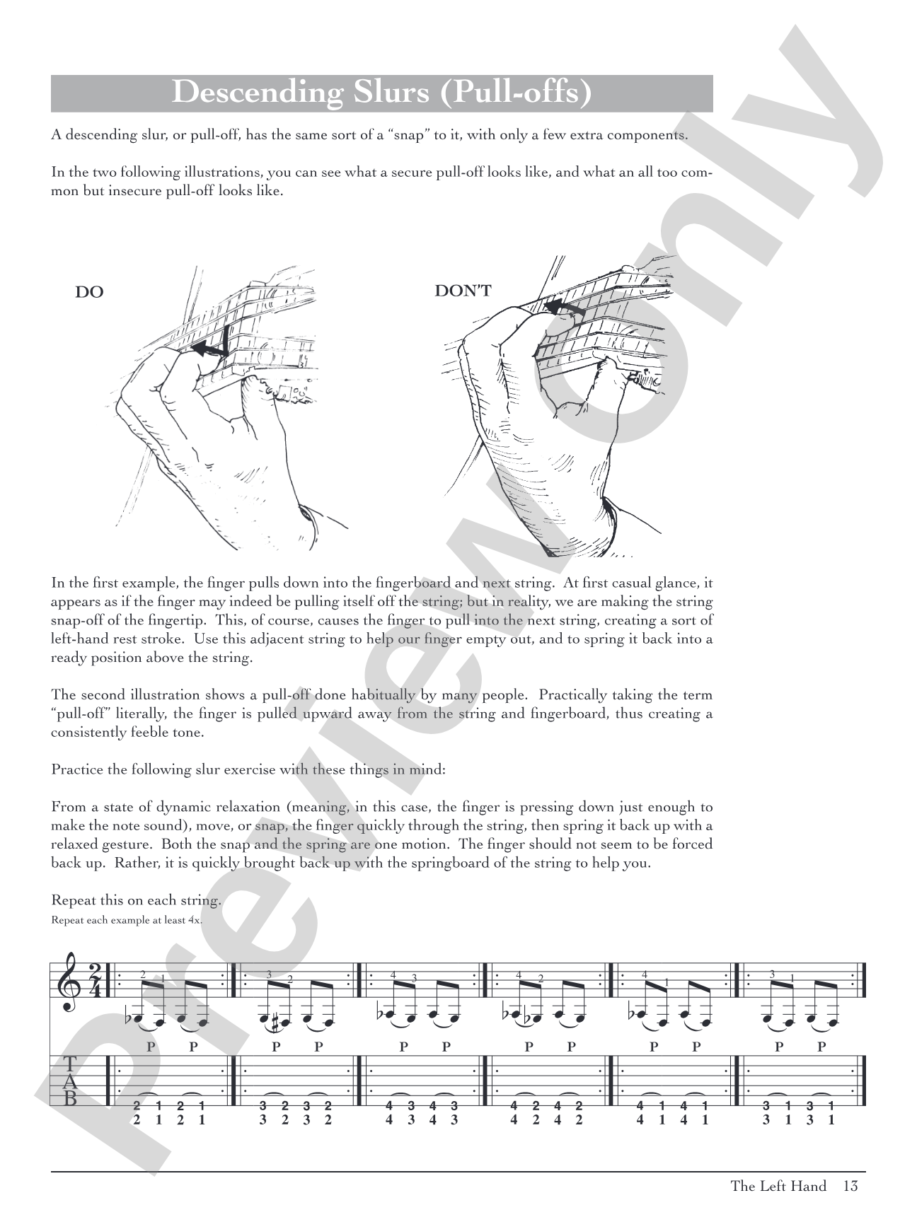 Pumping Nylon: In TAB: The Classical Guitarist's Technique Handbook: Solo Guitar