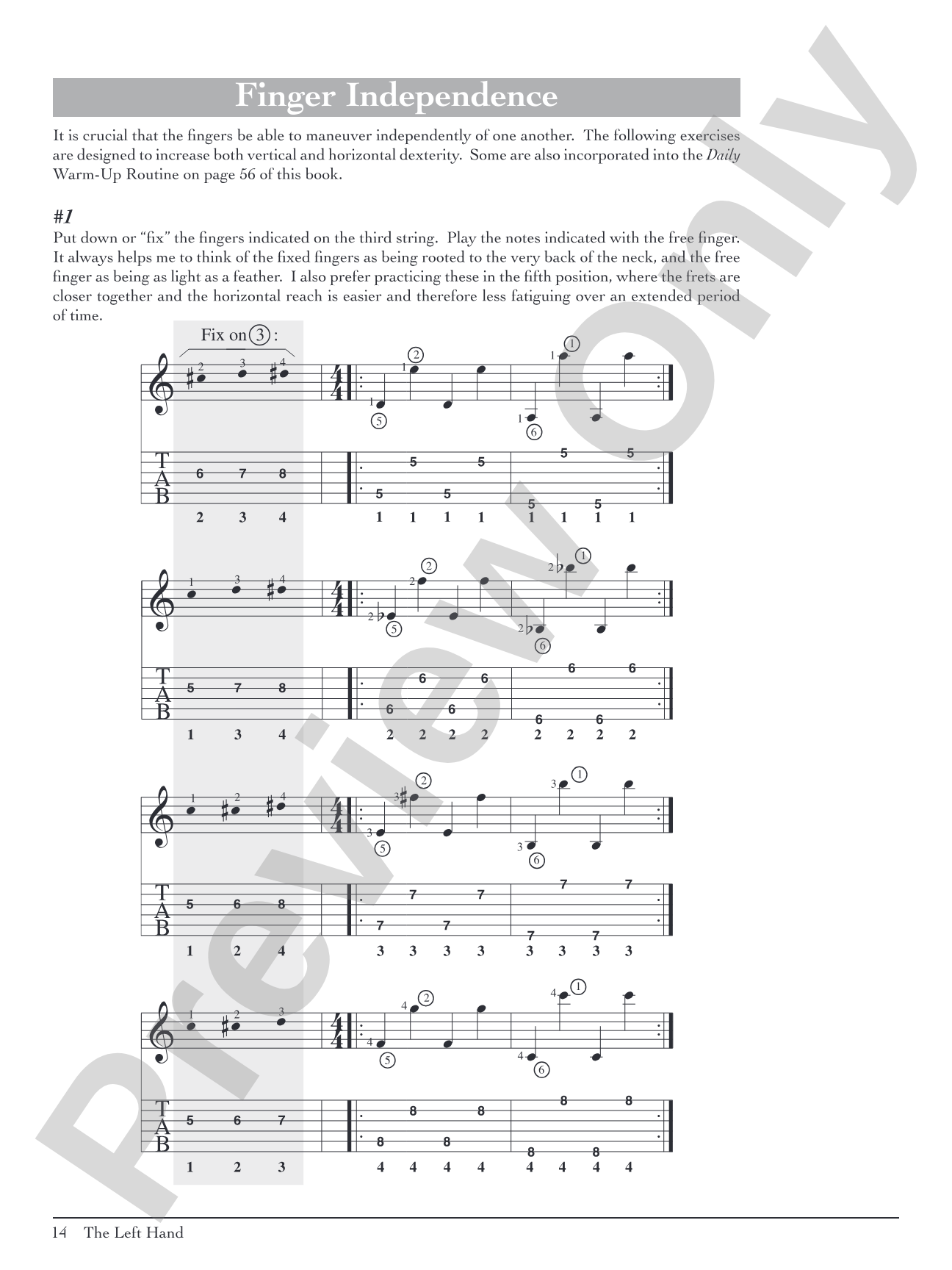 Pumping Nylon: In TAB: The Classical Guitarist's Technique Handbook: Solo Guitar