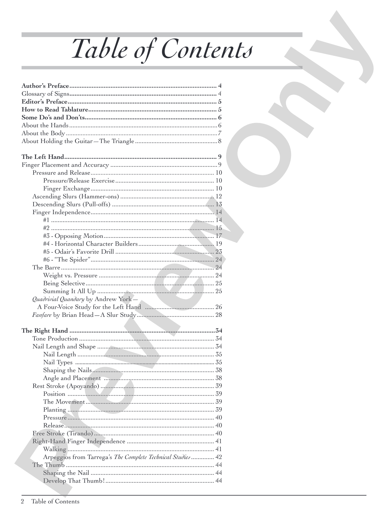 Pumping Nylon: In TAB: The Classical Guitarist's Technique Handbook: Solo Guitar