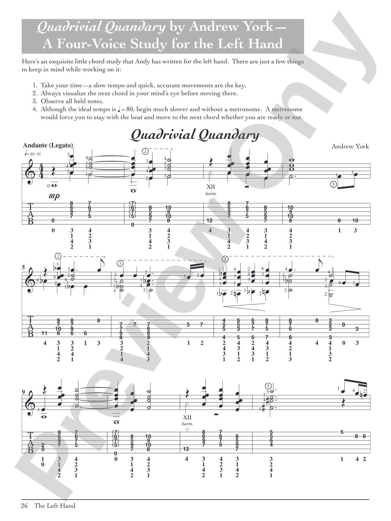 Pumping Nylon: In TAB: The Classical Guitarist's Technique Handbook: Solo Guitar
