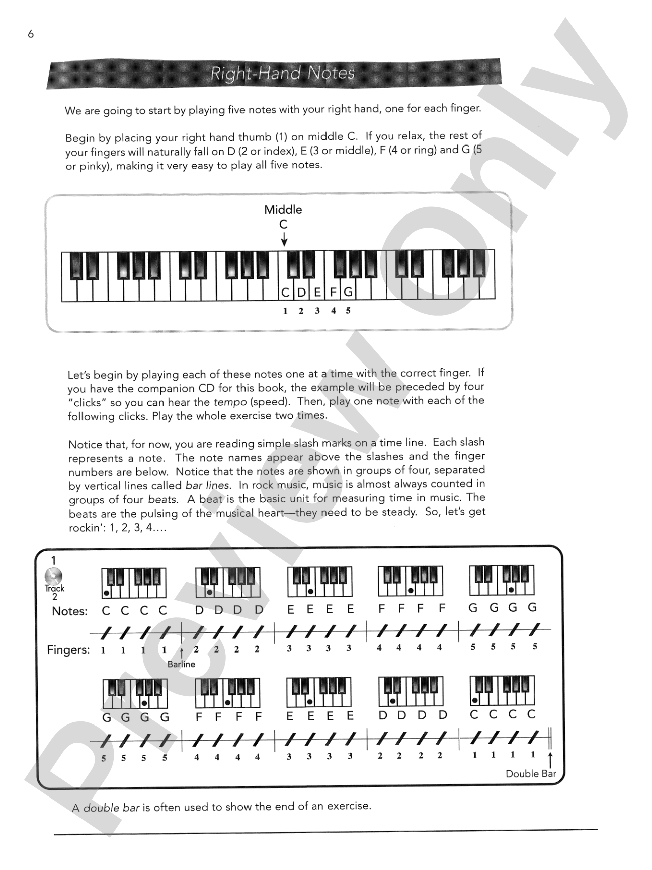 Rock Keyboard for Beginners: An Easy Beginning Method: Piano