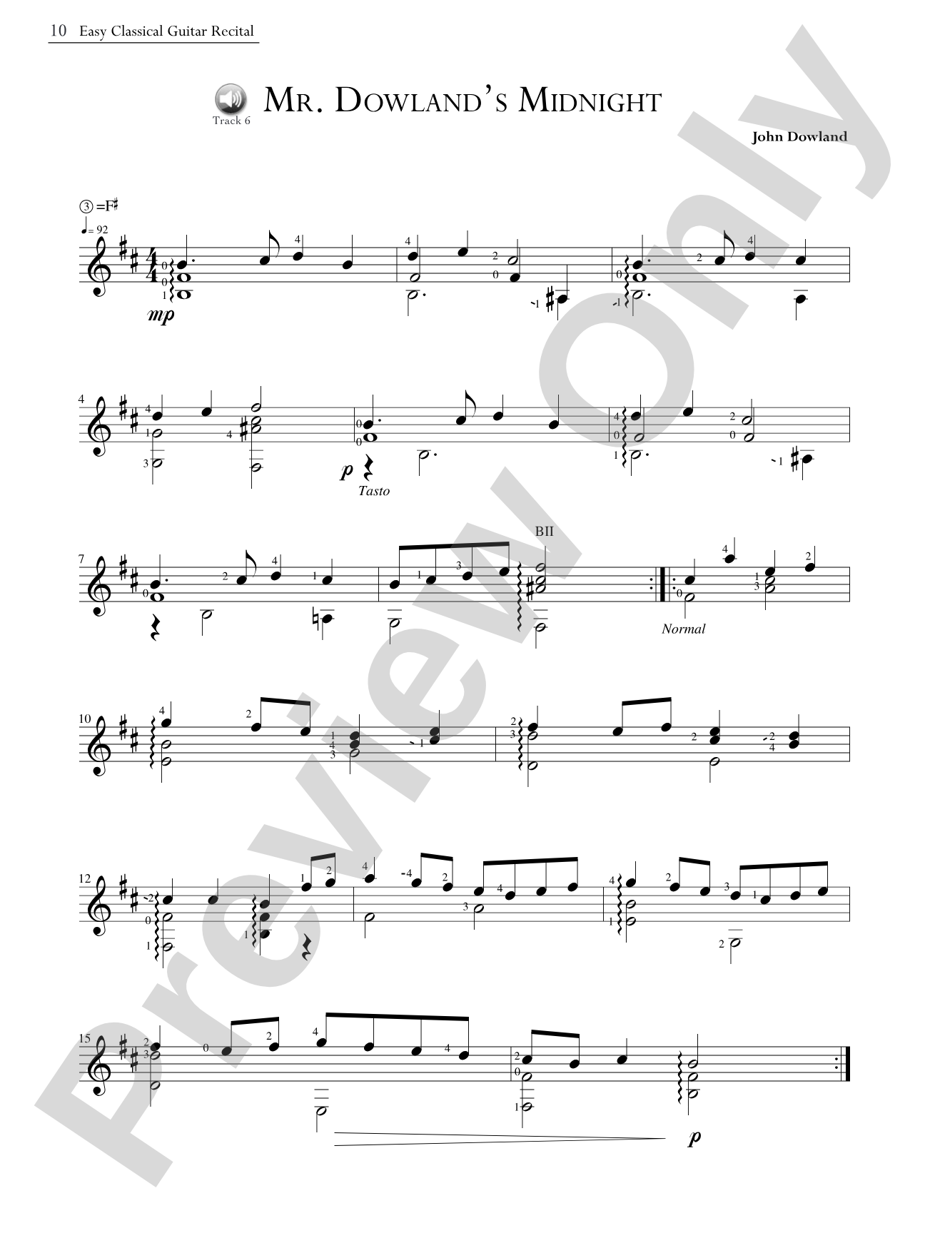 Easy Classical Guitar Recital: Easy Repertoire and Performance Tips for the Beginning Player: Solo Guitar