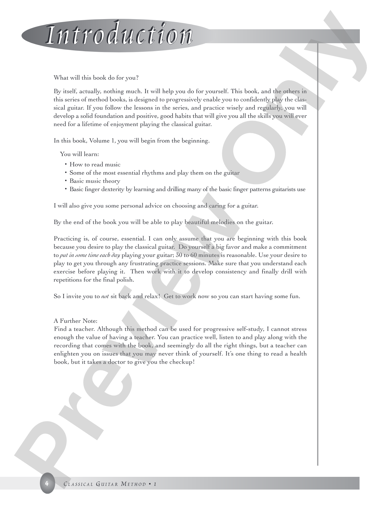 Basic Classical Guitar Method, Book 1: From the Best-Selling Author of <i>Pumping Nylon</i>: Solo Guitar
